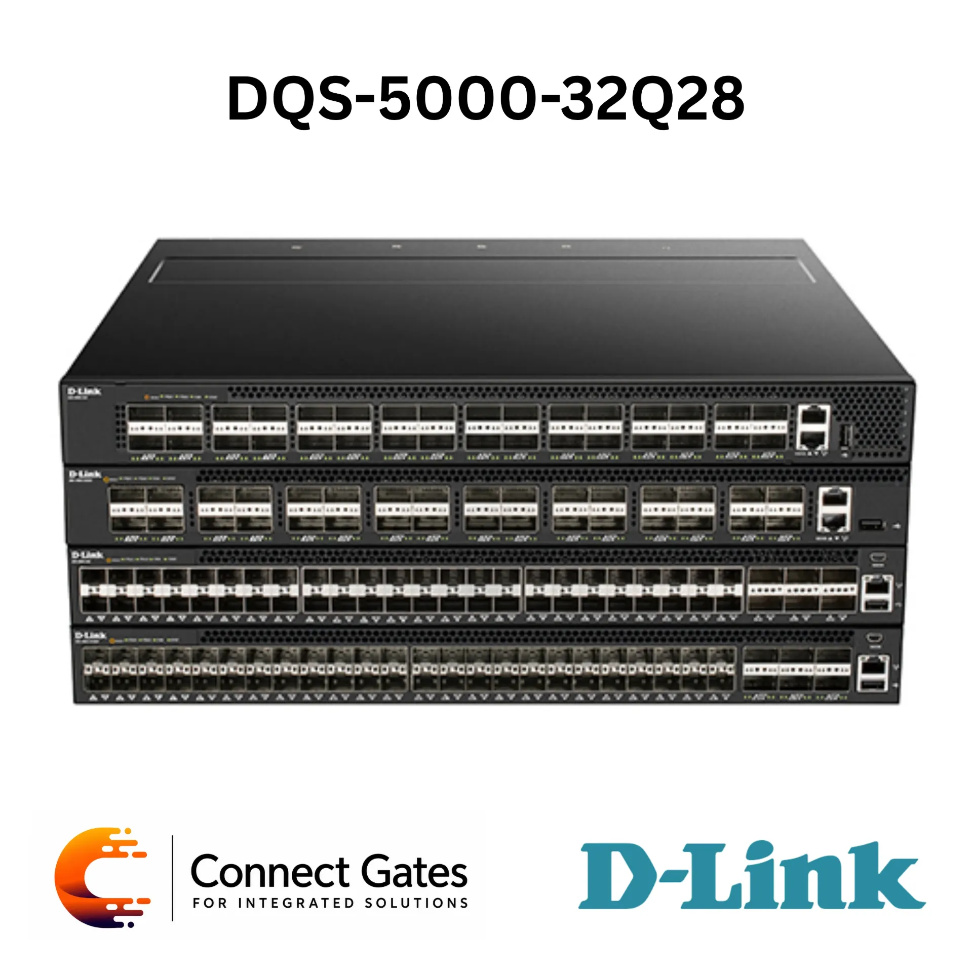 D-Link DQS-5000-32Q28 – 32-Port 100G QSFP28 Data Center Switch with ONIE Support, 6.4Tbps Switching Capacity & Redundant Power Design