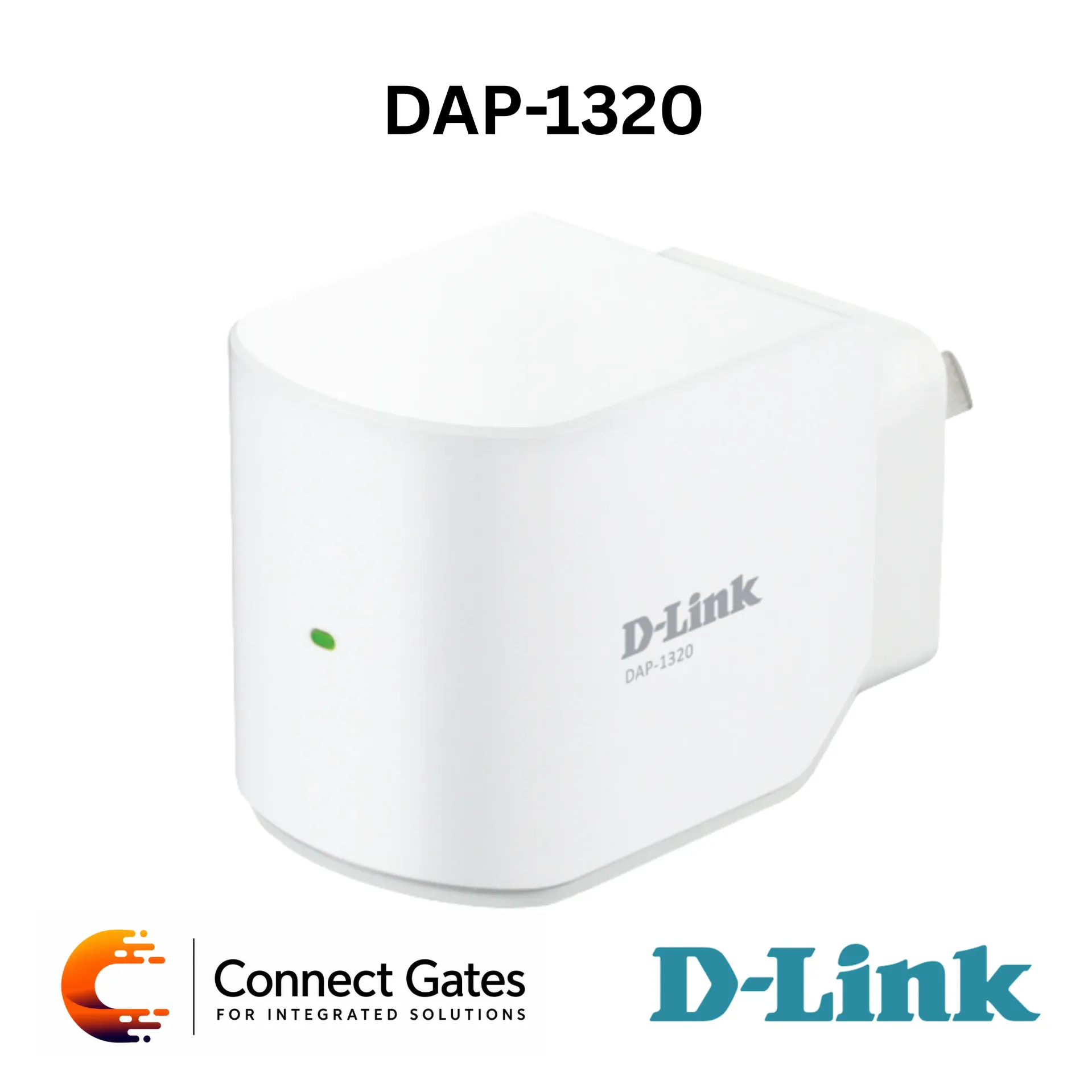 [DAP-1320] D-Link DAP-1320 – Wireless N 2.4GHz Range Extender with 2 Internal Antennas, WPS Setup & Compact Wall-Plug Design