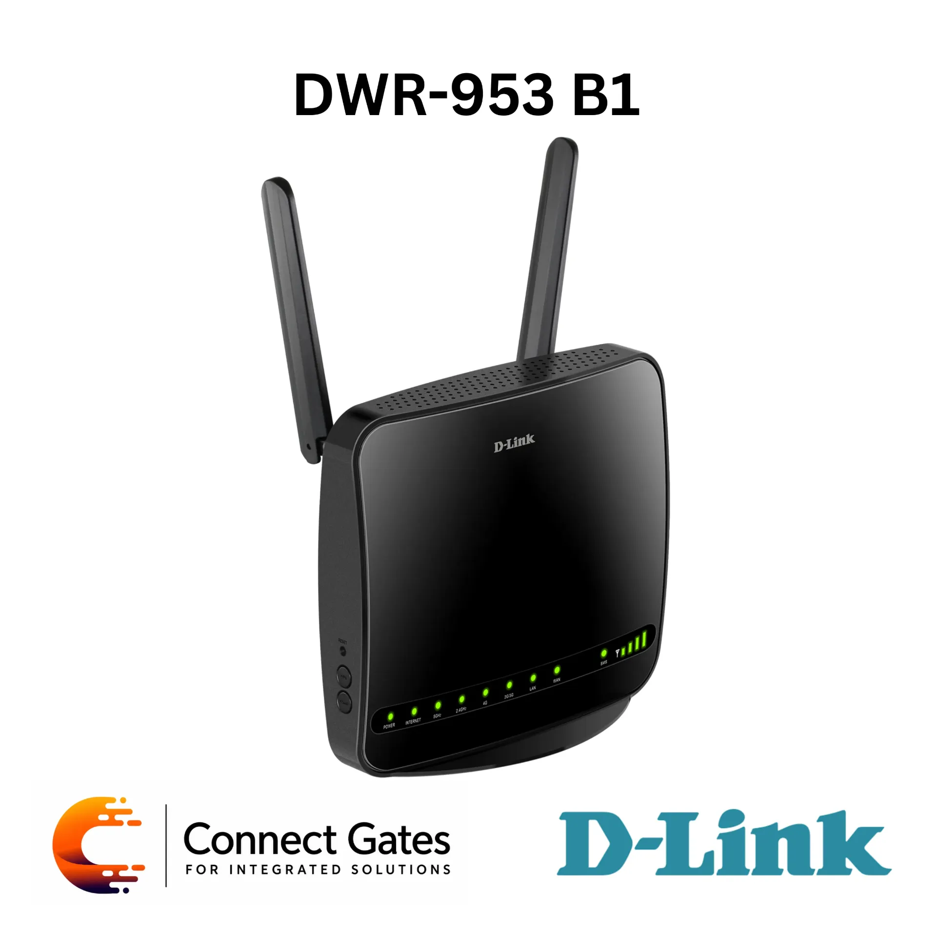 [DWR-953 B1] D-Link DWR-953 B1 – Wireless AC1200 4G LTE Multi-WAN Router with SIM Support, Gigabit WAN/LAN Ports, Dual-Band Wi-Fi & Auto-Failover