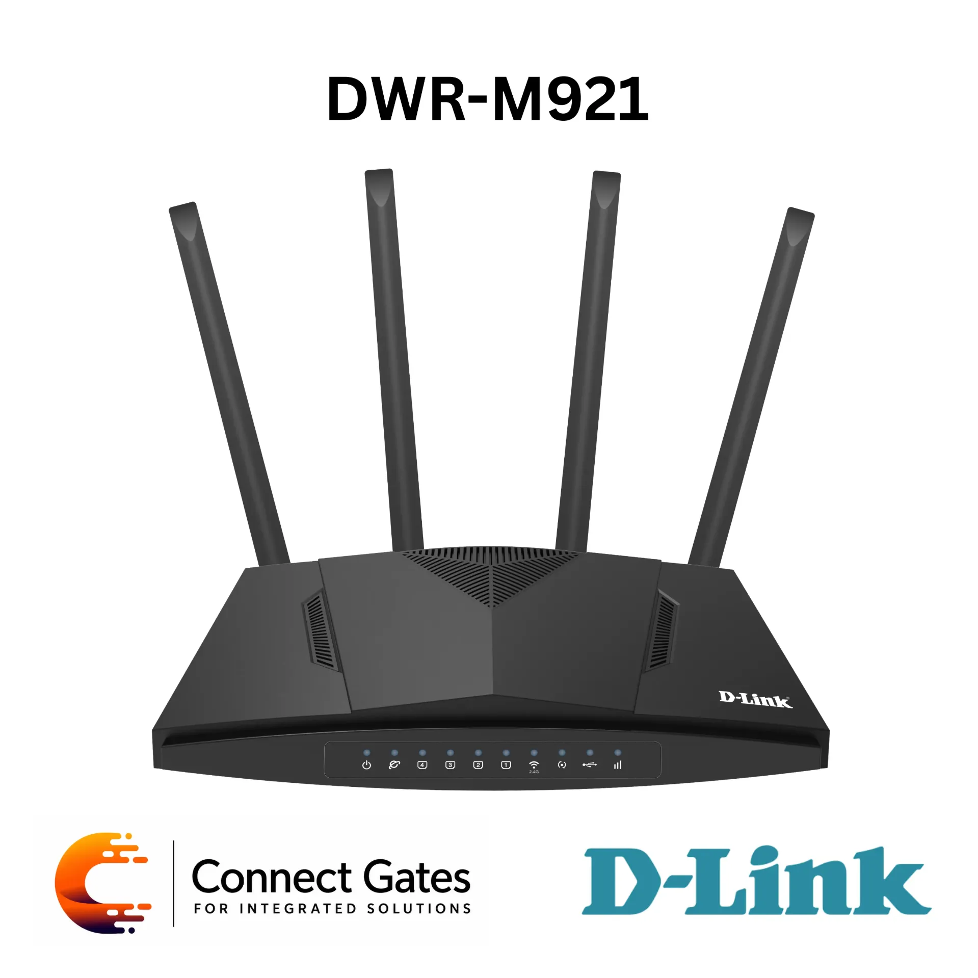 [DWR-M921] D-Link DWR-M921 – 4G N300 LTE Router with SIM/UICC Support, 150Mbps LTE Downlink, 4 LAN Ports, WAN Port & Secure Wi-Fi Sharing