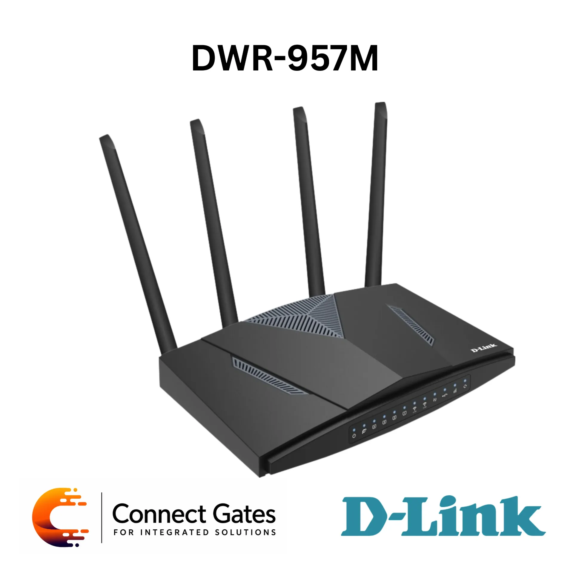 [DWR-957M] D-Link DWR-957M – CAT 6 LTE WiFi AC1200 4-Port Gigabit Mobile Router with VoIP, VoLTE, CS, Gigabit WAN/LAN Ports & USB Sharing