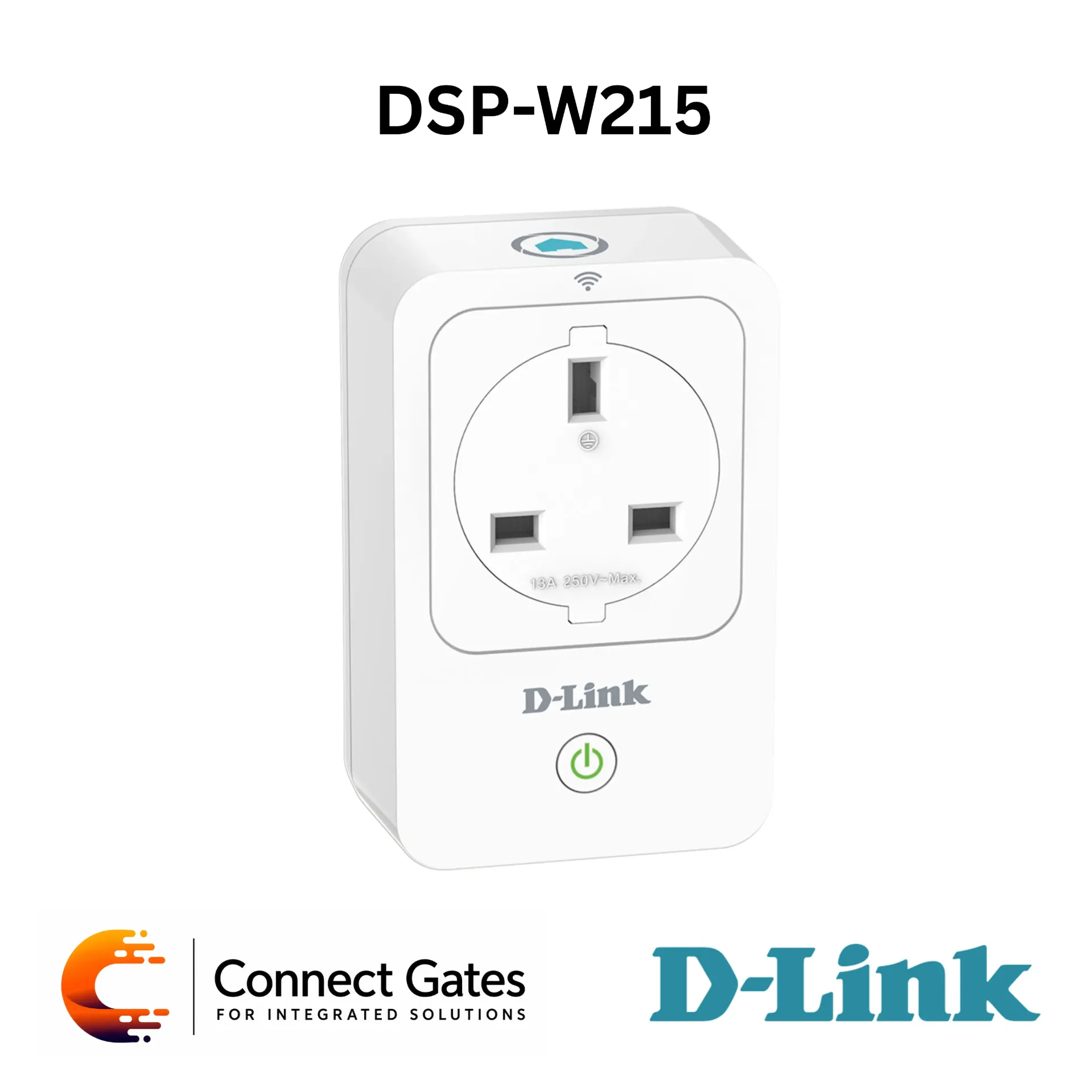 [DSP-W215] D-Link DSP-W215 – mydlink Wi-Fi Smart Plug with Remote Power Control, Power Scheduling, Energy Usage Monitoring & Overheat Protection
