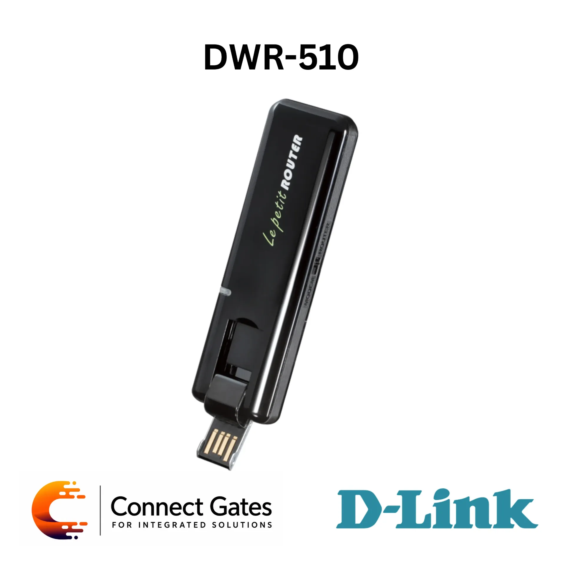 [DWR-510] D-Link DWR-510 – Mini 3G 7.2Mbps USB Router with 3.75G HSUPA Modem, Wi-Fi Router Mode, USIM Slot & Portable USB Design