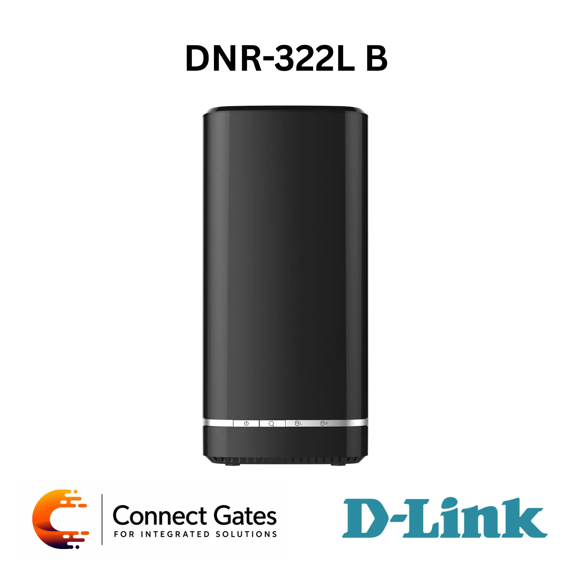 [DNR-322L B] D-Link DNR-322L B – 16-Channel 2-Bay Network Video Recorder with RAID 1, 1080p Recording, mydlink Remote Access & Bundled NVR Software