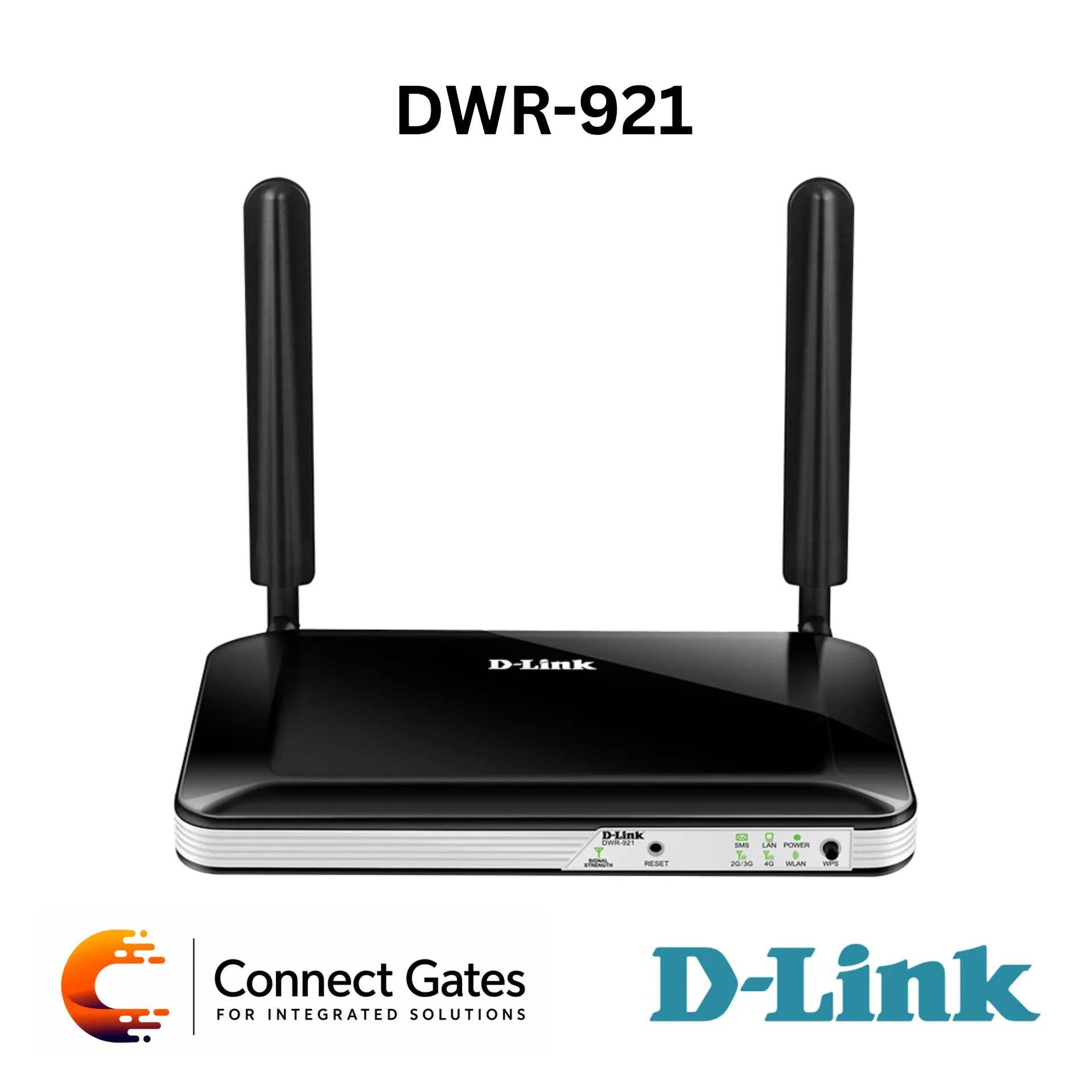 [DWR-921] D-Link DWR-921 – 4G LTE Cat4 Router with 150Mbps Downlink, Wireless N300, SIM Card Support, 4 LAN Ports, WAN Port & WPA/WPA2 Security