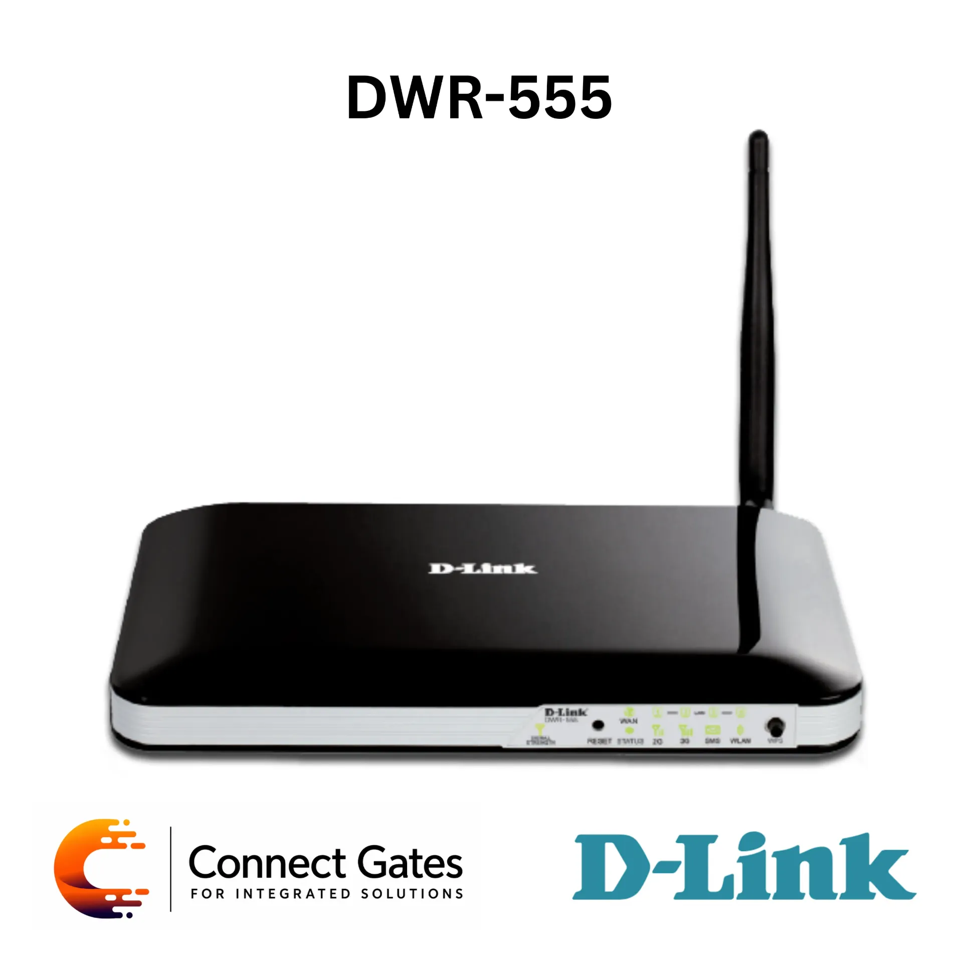 D-Link DWR-555 – 3G Wireless N300 Wi-Fi Router with HSUPA SIM Support, RJ11 Voice Port, 4 LAN Ports, WAN Failover & IPSec VPN Tunnels
