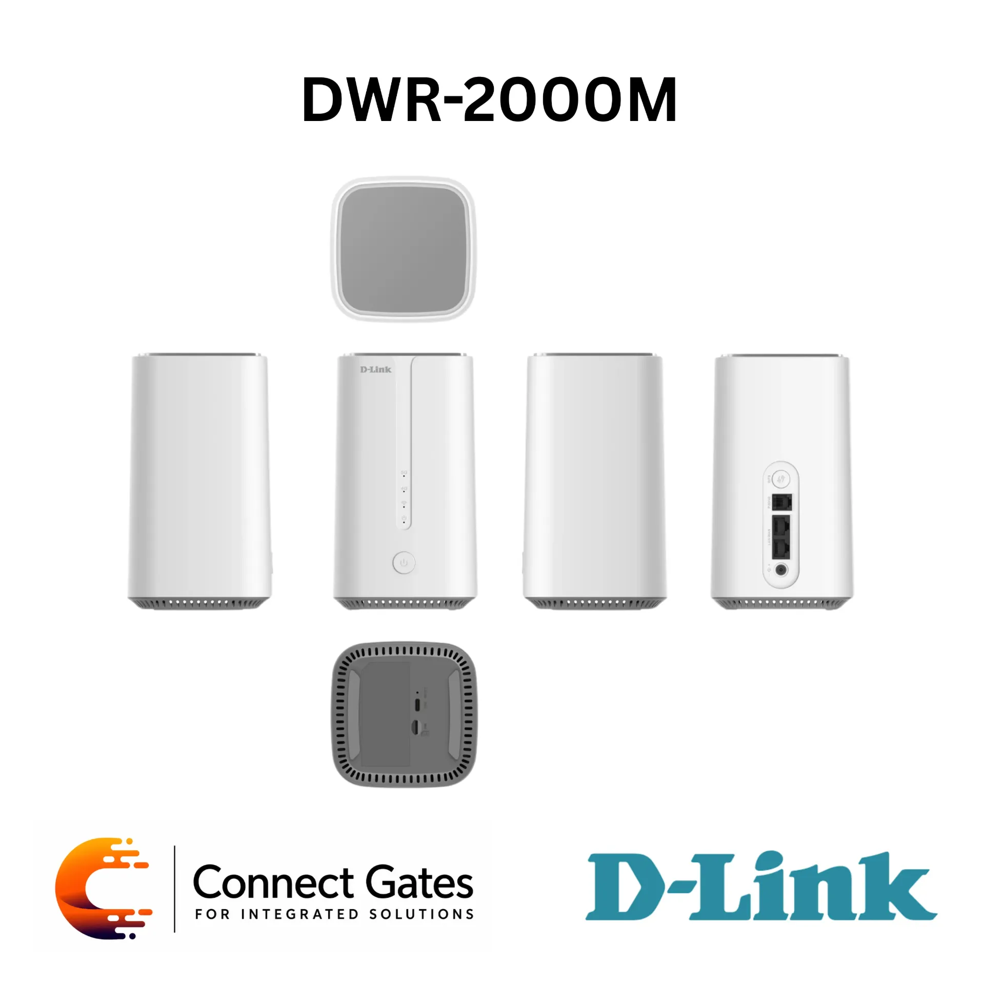 [DWR-2000M] D-Link DWR-2000M – 5G AX3000 CPE Router with 4.6Gbps 5G Speed, Wi-Fi 6, Dual 2.5G Ethernet Ports, SIM Slot, RJ11 Port & IPv6 Support