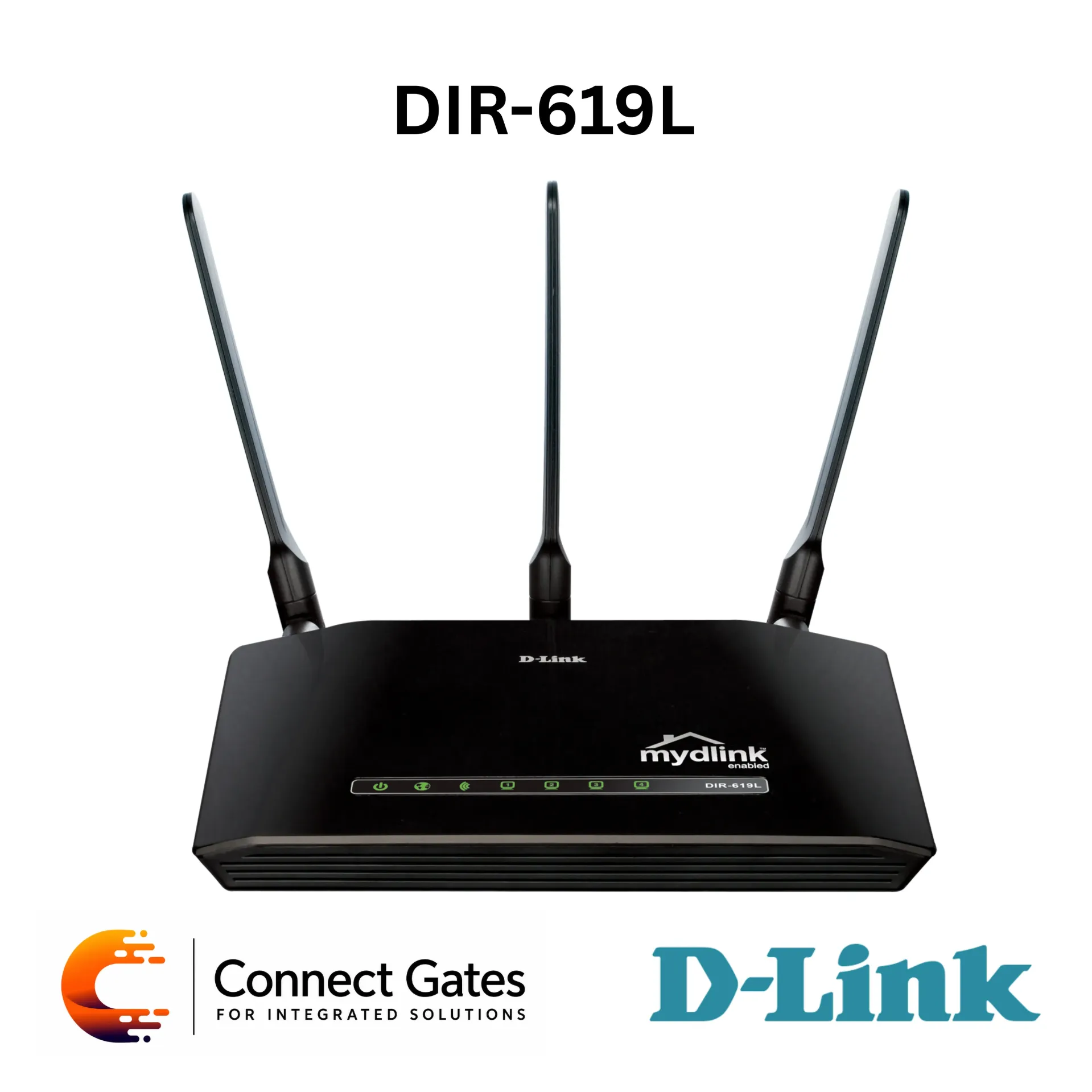 [DIR-619L] D-Link DIR-619L – Wireless N300 Cloud Router with 4 Fast Ethernet Ports, mydlink Remote Management & 3 × 5dBi Antennas