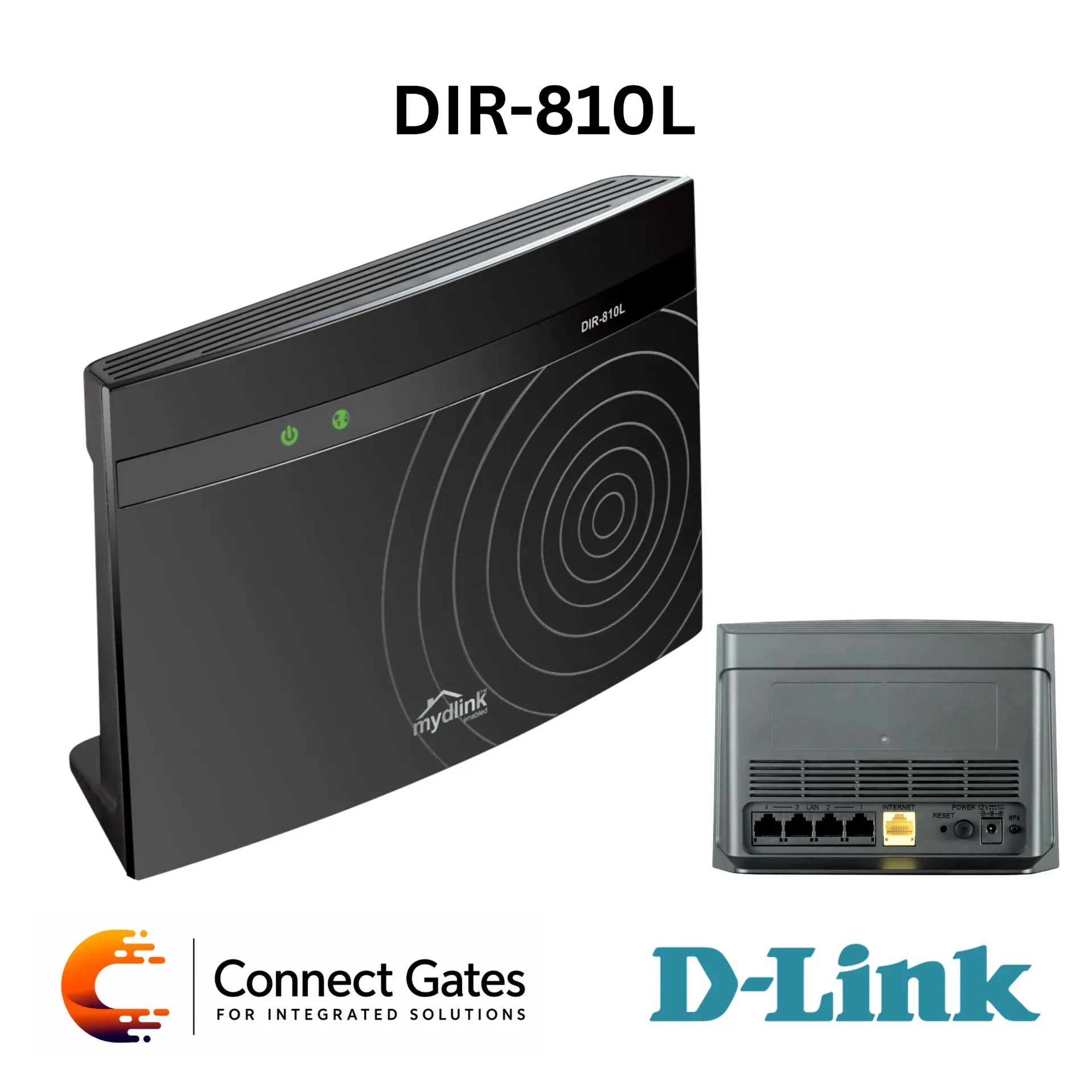 [DIR-810L] D-Link DIR-810L – Wireless AC750 Dual Band Cloud Router with 4 Fast Ethernet LAN Ports, QoS & mydlink Remote Management