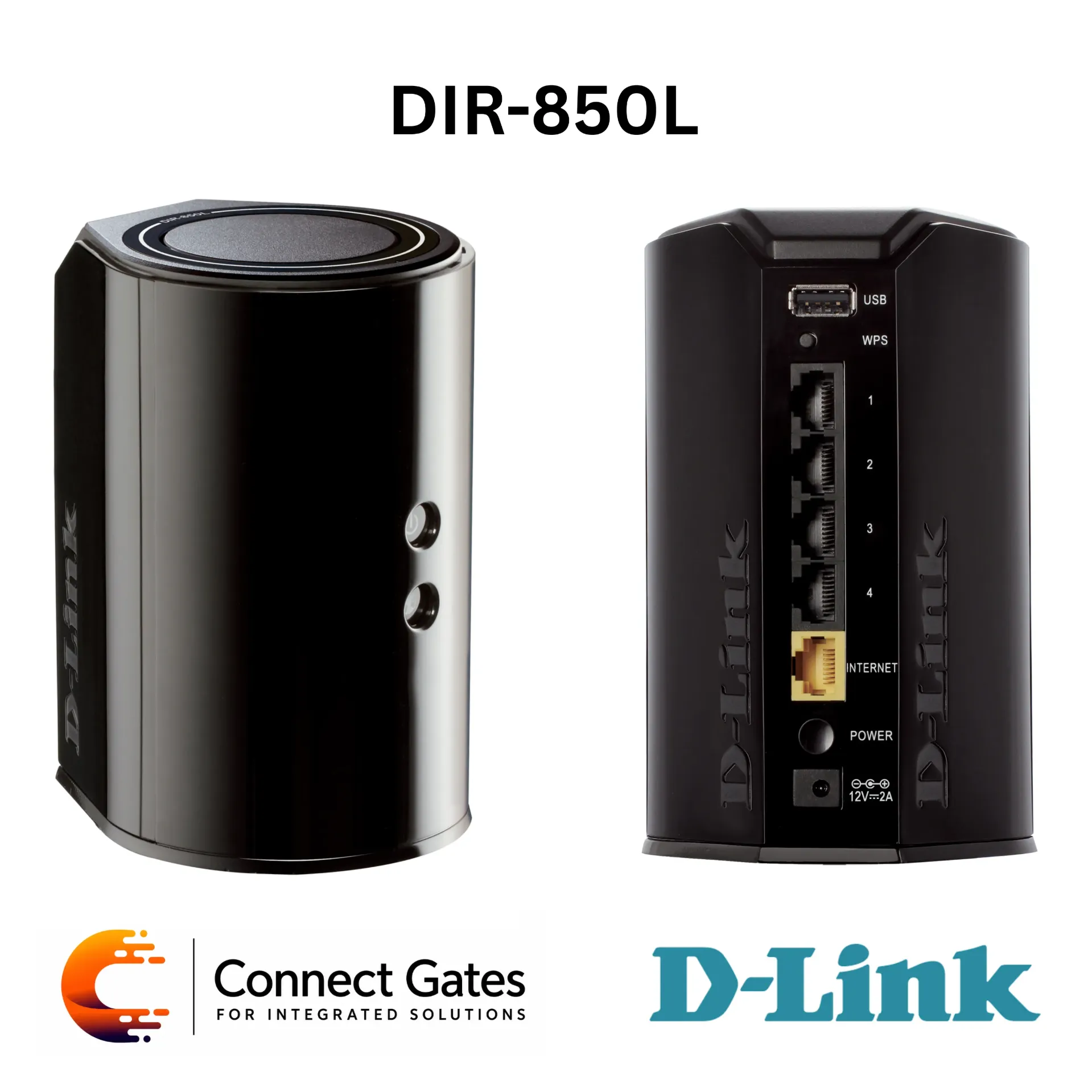 D-Link DIR-850L – Wireless AC1200 Dual Band Gigabit Cloud Router with 4 Gigabit LAN Ports, USB 2.0, SharePort & mydlink Cloud