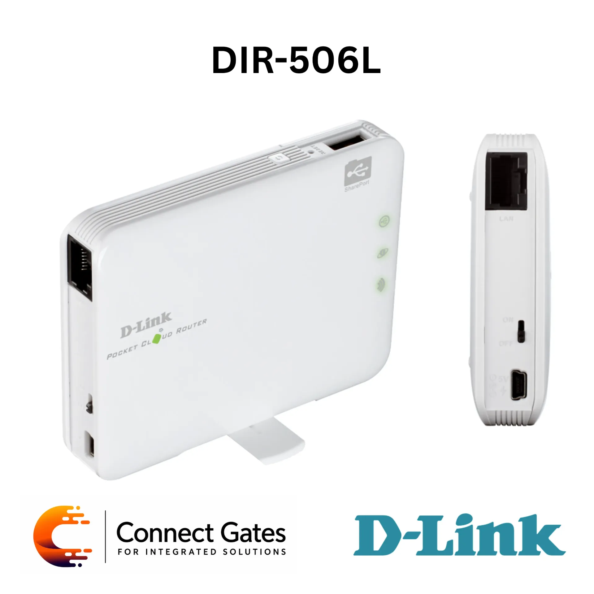 D-Link DIR-506L – Wireless N150 Pocket Cloud Router with Router/AP/Repeater/Hotspot Modes, USB SharePort & Rechargeable Battery
