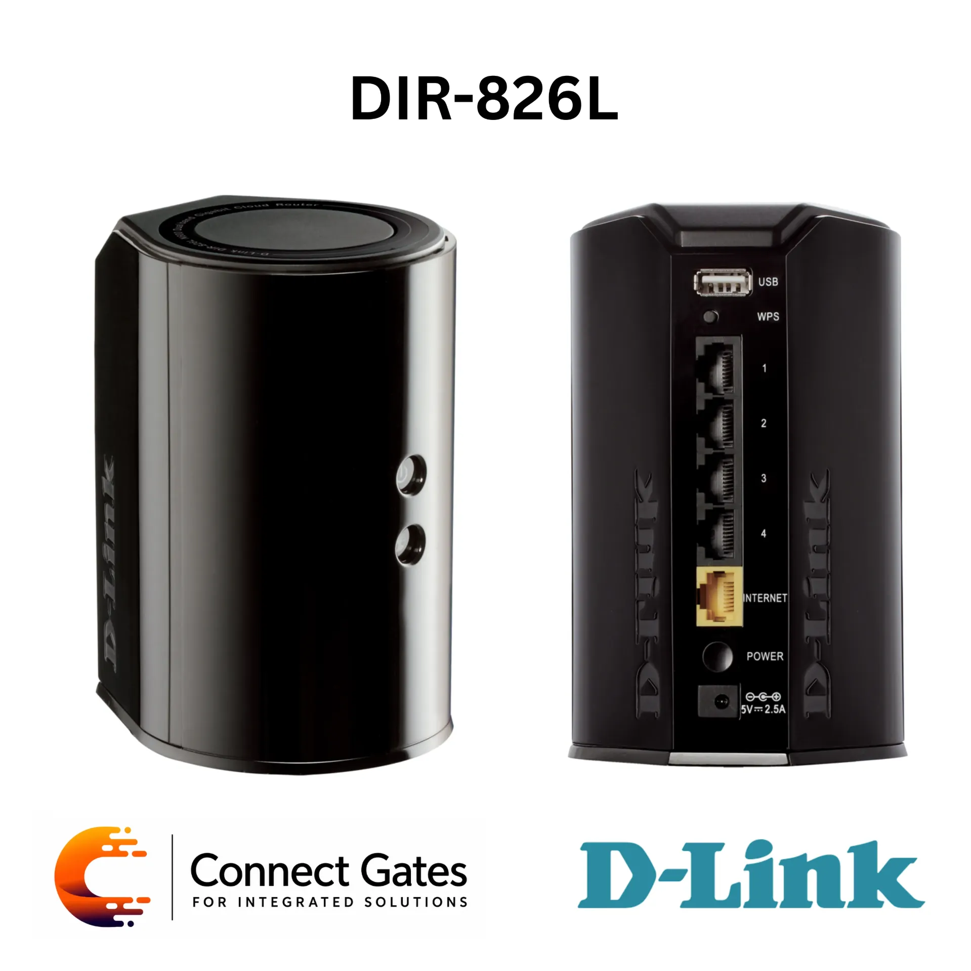 D-Link DIR-826L – Wireless N600 Dual-Band Gigabit Cloud Router with 4 Gigabit LAN Ports, USB 2.0 & mydlink Cloud