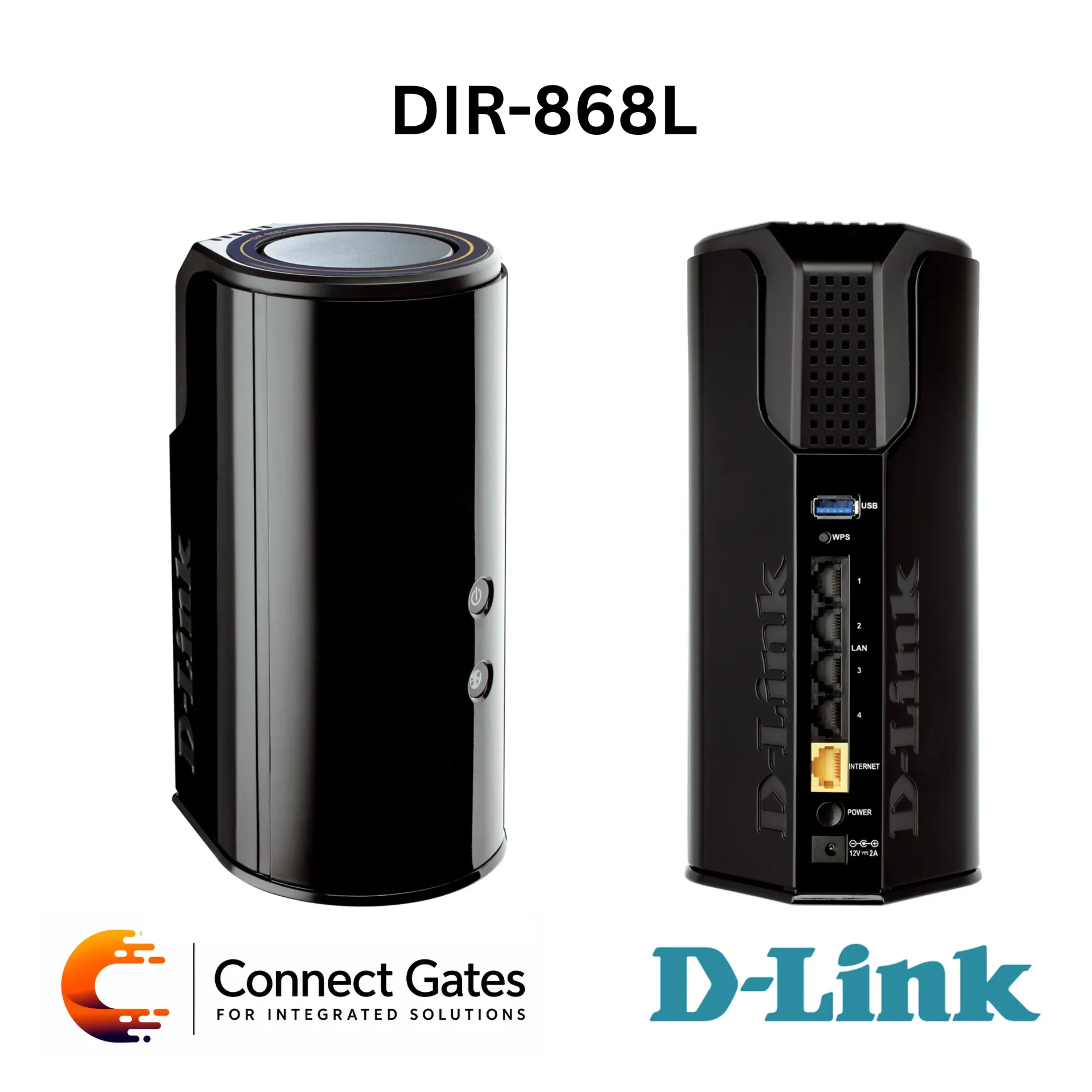 [DIR-868L] D-Link DIR-868L – Wireless AC1750 Dual-Band Gigabit Cloud Router with 4 Gigabit LAN Ports, USB 3.0, SharePort & mydlink Cloud
