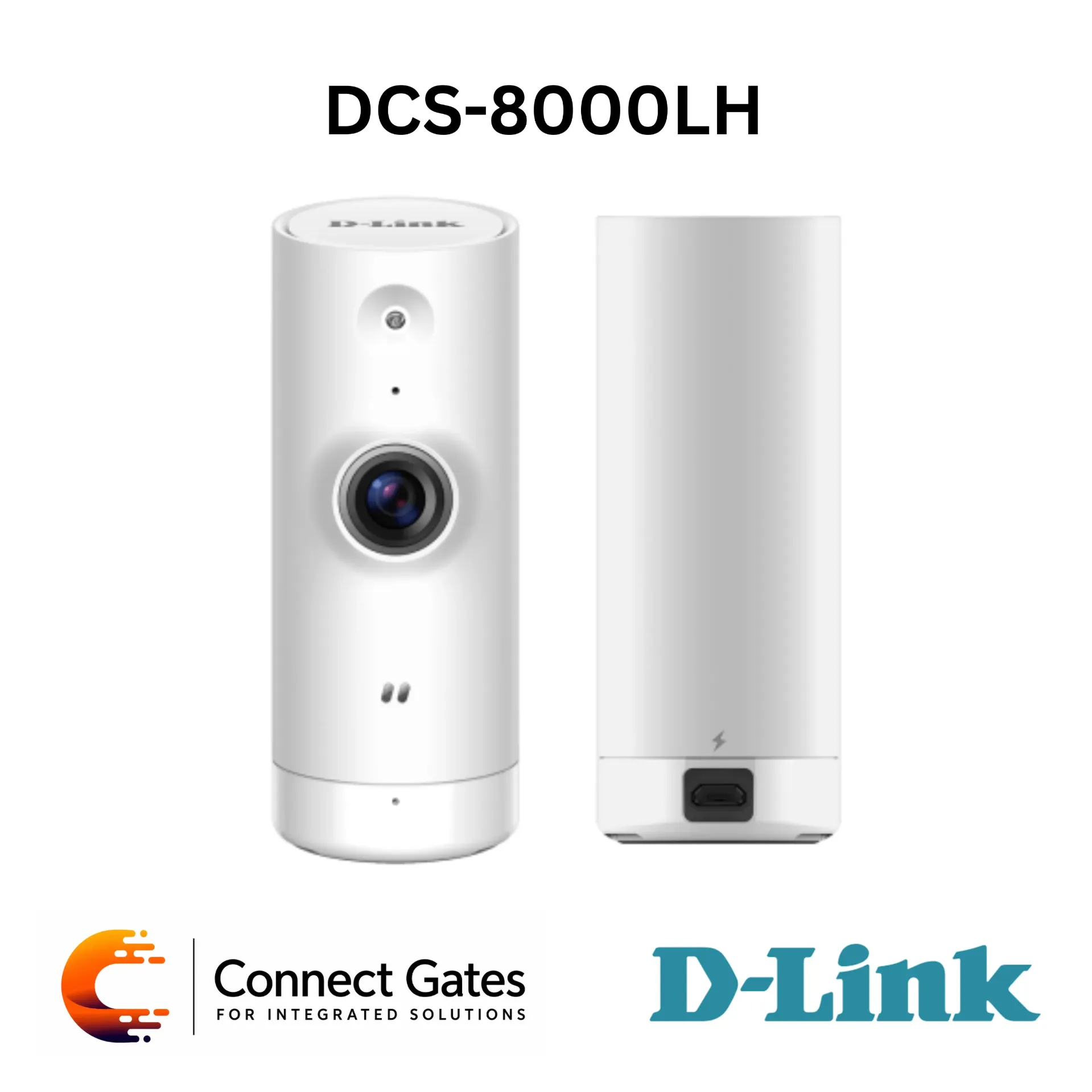 [DCS-8000LH] D-Link DCS-8000LH – Mini HD Wi-Fi Camera with 720p Video, 120° View, Night Vision, Motion & Sound Detection
