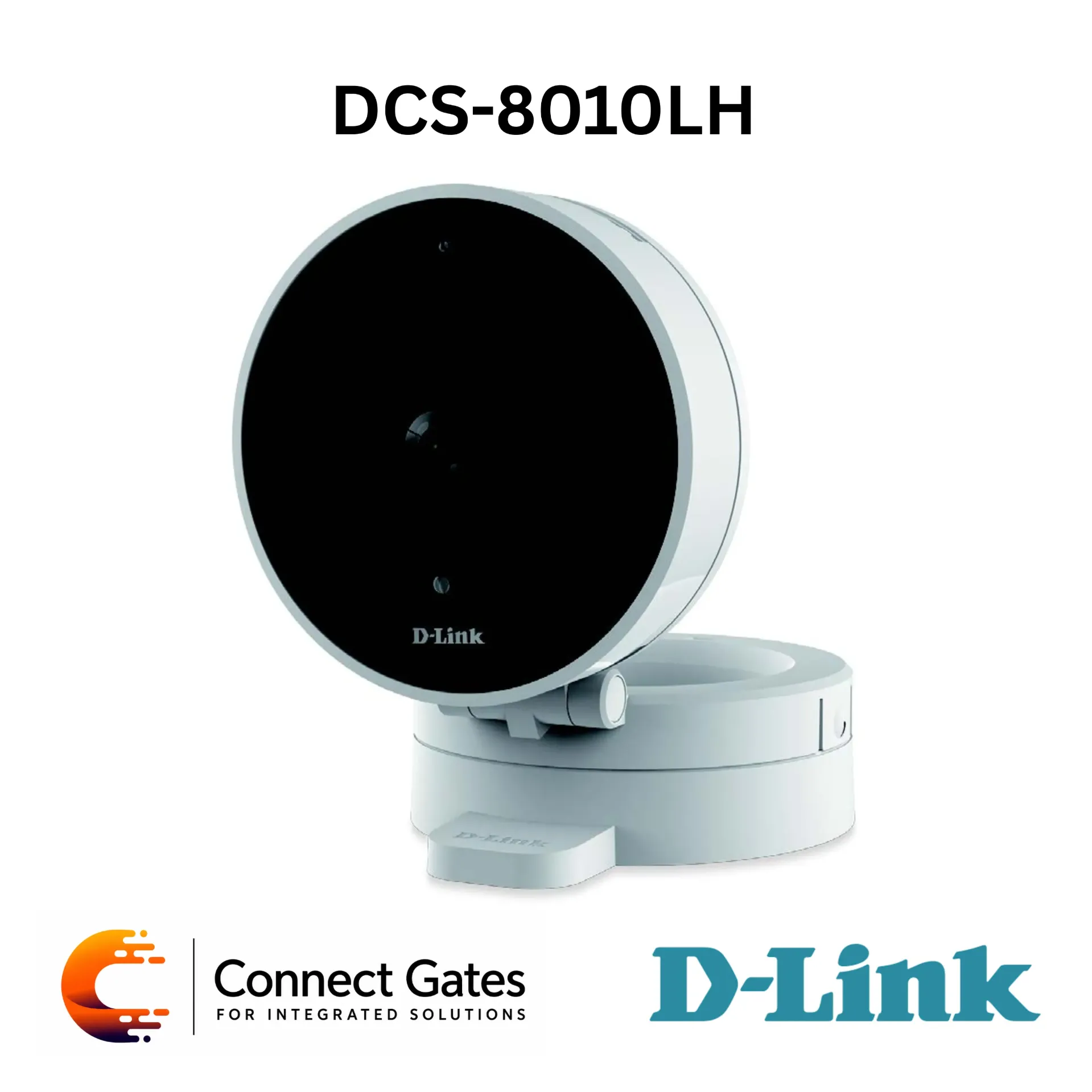 D-Link DCS-8010LH – HD Wi-Fi Camera with 720p Video, 120° Wide View, Night Vision, Cloud Recording & Motion/Sound Detection