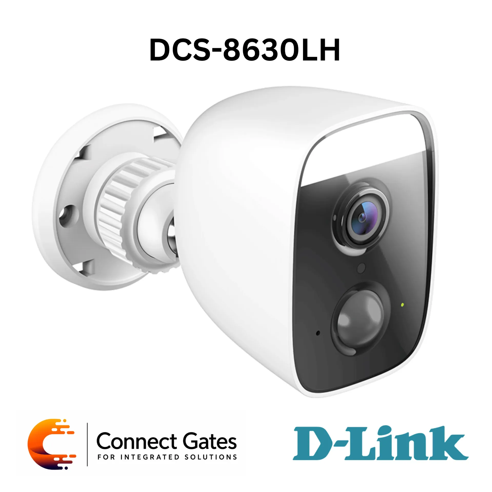 D-Link DCS-8630LH – Full HD Outdoor Wi-Fi Spotlight Camera with 1080p Video, 150° View, Person Detection, Siren, microSD & Smart Home Hub