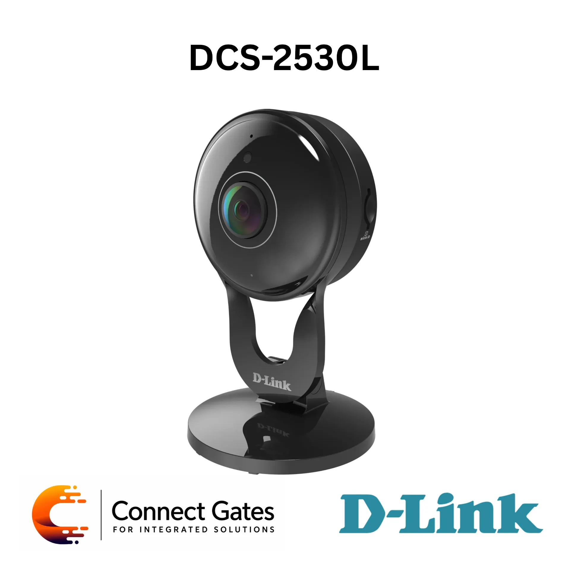 D-Link DCS-2530L – Full HD 180° Wi-Fi Network Camera with 1080p Video, Night Vision, Motion & Sound Detection