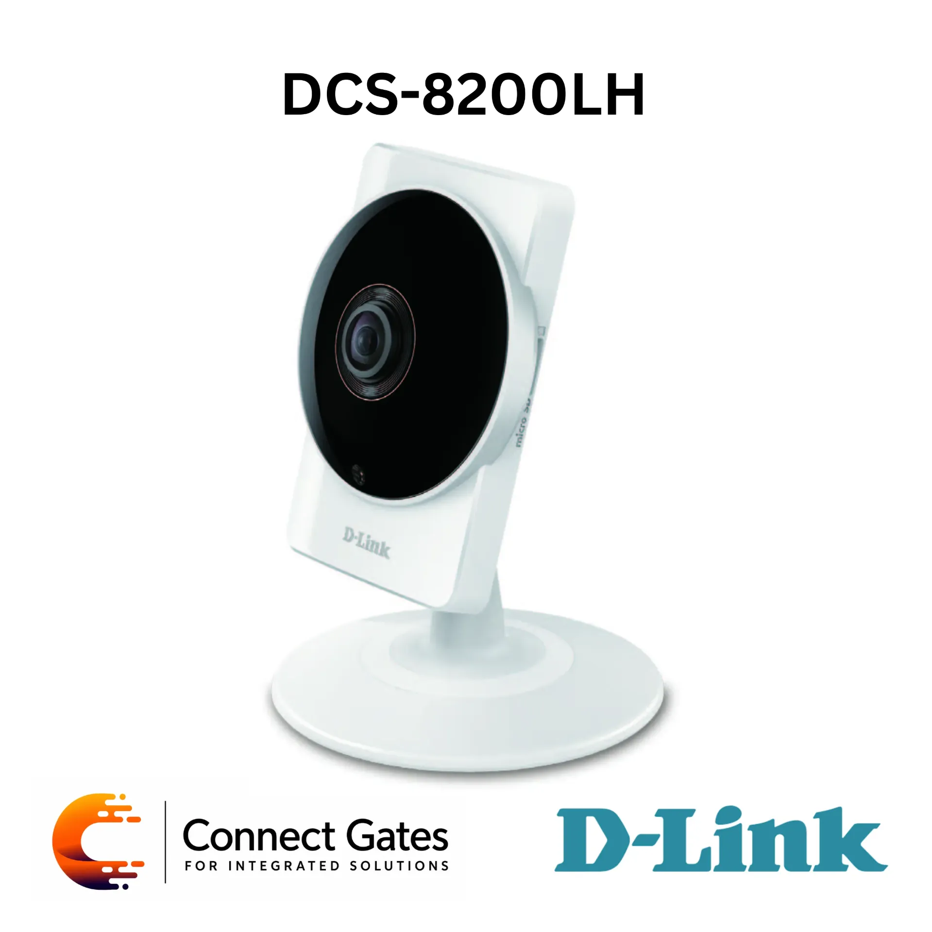 [DCS-8200LH] D-Link DCS-8200LH – HD Ultra-Wide View Wi-Fi Camera with 720p Video, 180° View, Wireless AC, Night Vision & microSD Recording