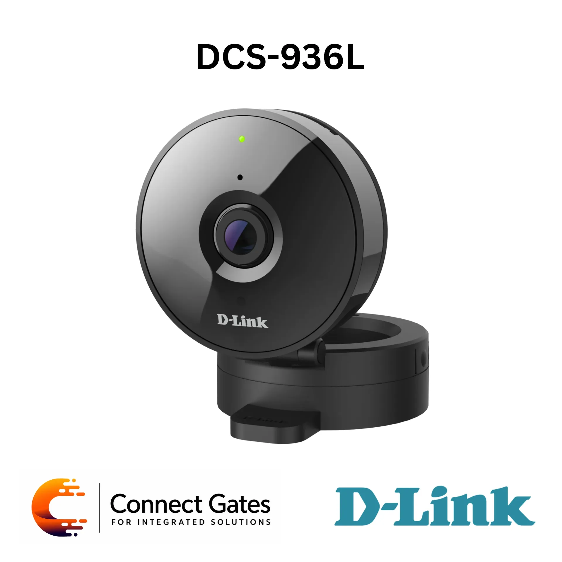 [DCS-936L] D-Link DCS-936L – HD Wi-Fi Camera with 720p Video, 120° Wide View, Night Vision, Motion & Sound Detection