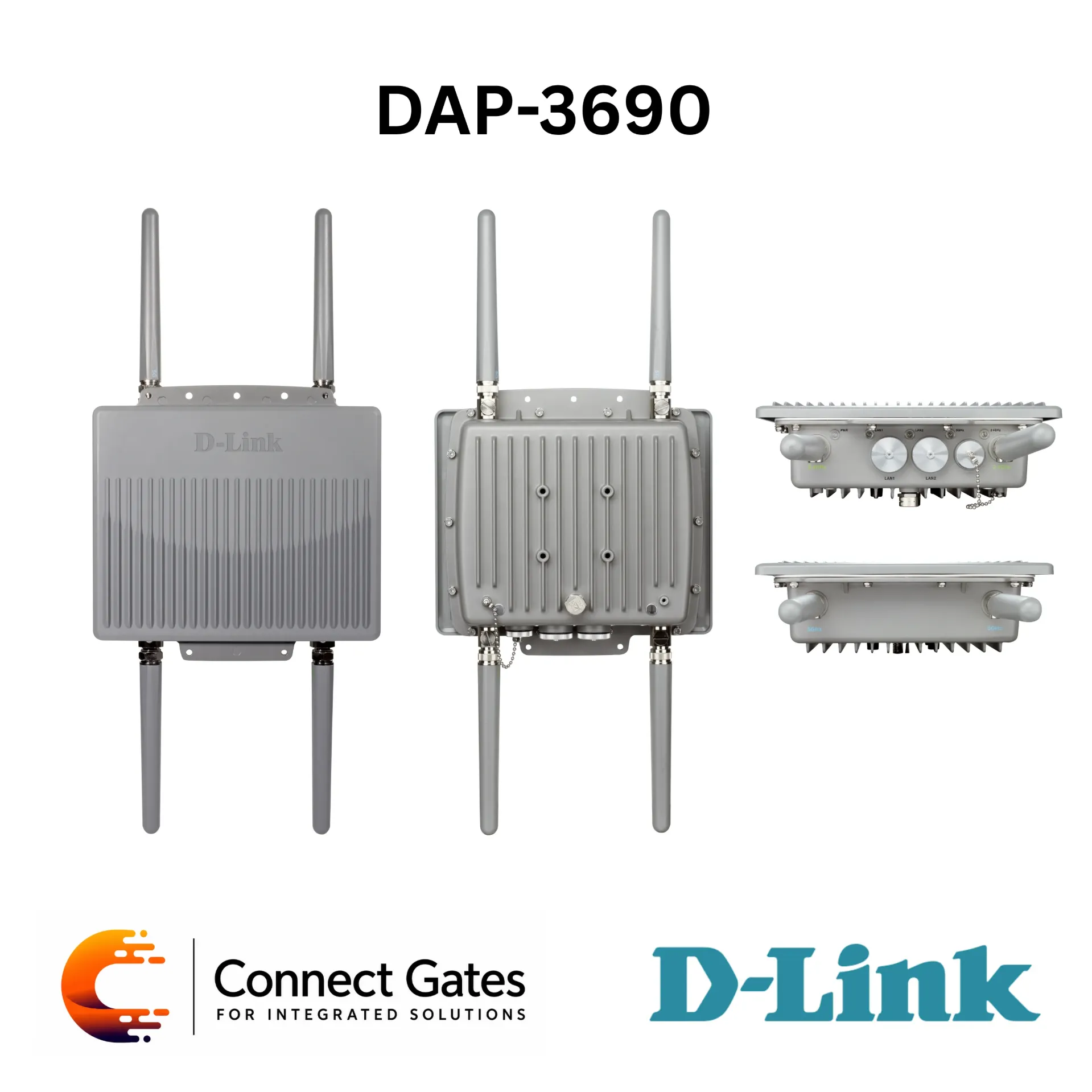 [DAP-3690] D-Link DAP-3690 – AirPremier N Concurrent Dual Band Outdoor PoE Access Point with IP67, Dual Gigabit LAN, 802.3at PoE, WDS & 300Mbps Dual-Band Wi-Fi
