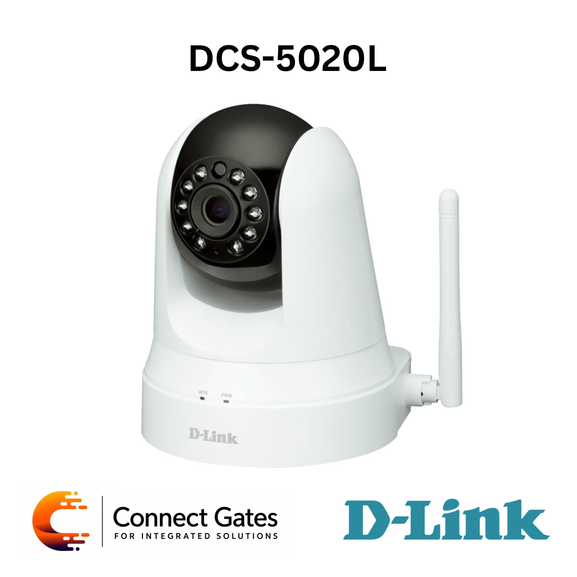 D-Link DCS-5020L – Wireless N Day & Night Pan/Tilt Cloud Camera with Night Vision, Motion/Sound Detection, Extender Mode & mydlink