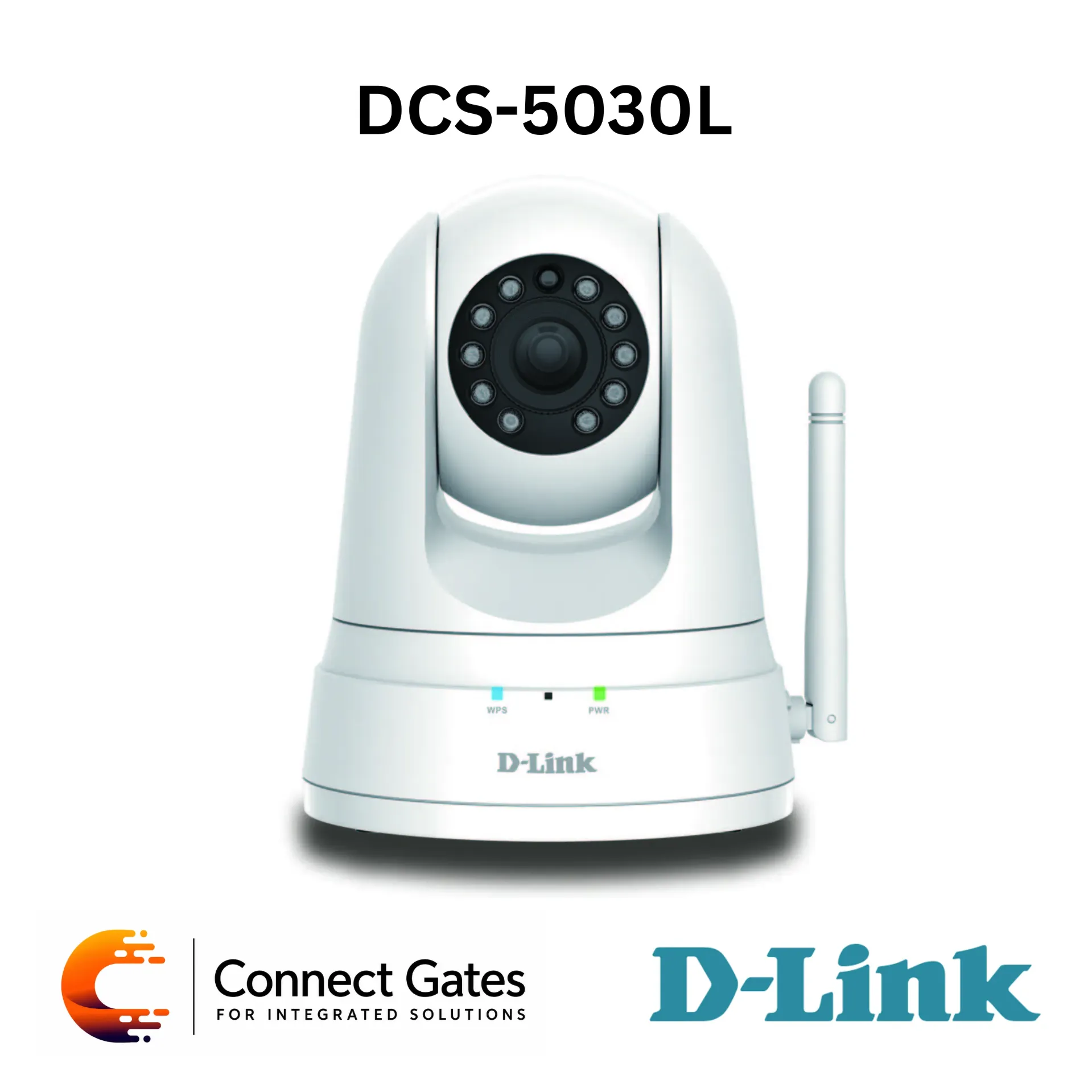D-Link DCS-5030L – HD Pan & Tilt Wi-Fi Day/Night Camera with 720p Video, Night Vision, Motion/Sound Detection, microSD & mydlink