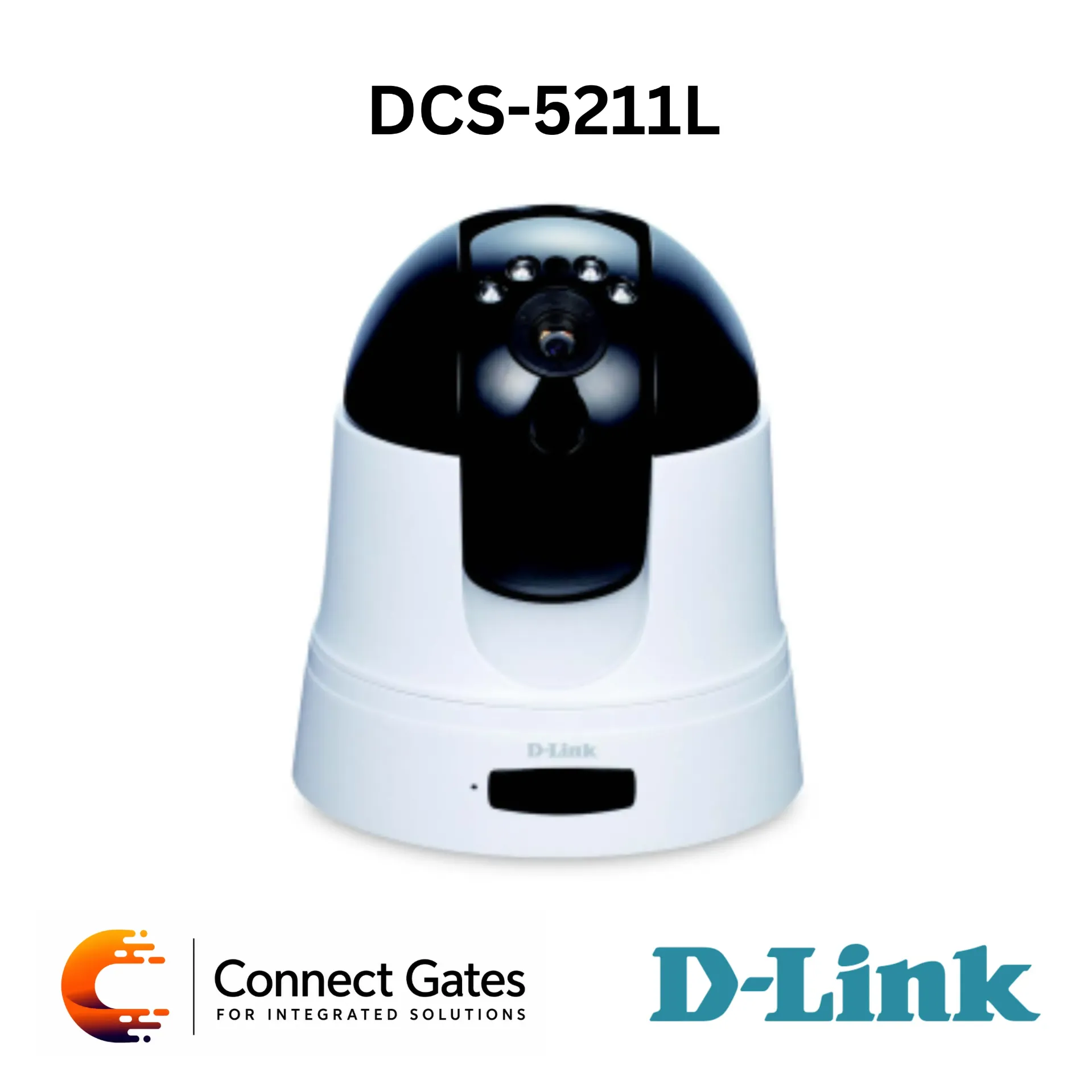 D-Link DCS-5211L – HD PoE Pan & Tilt Network Camera with 720p Video, Night Vision, PIR, Two-Way Audio, microSD & mydlink