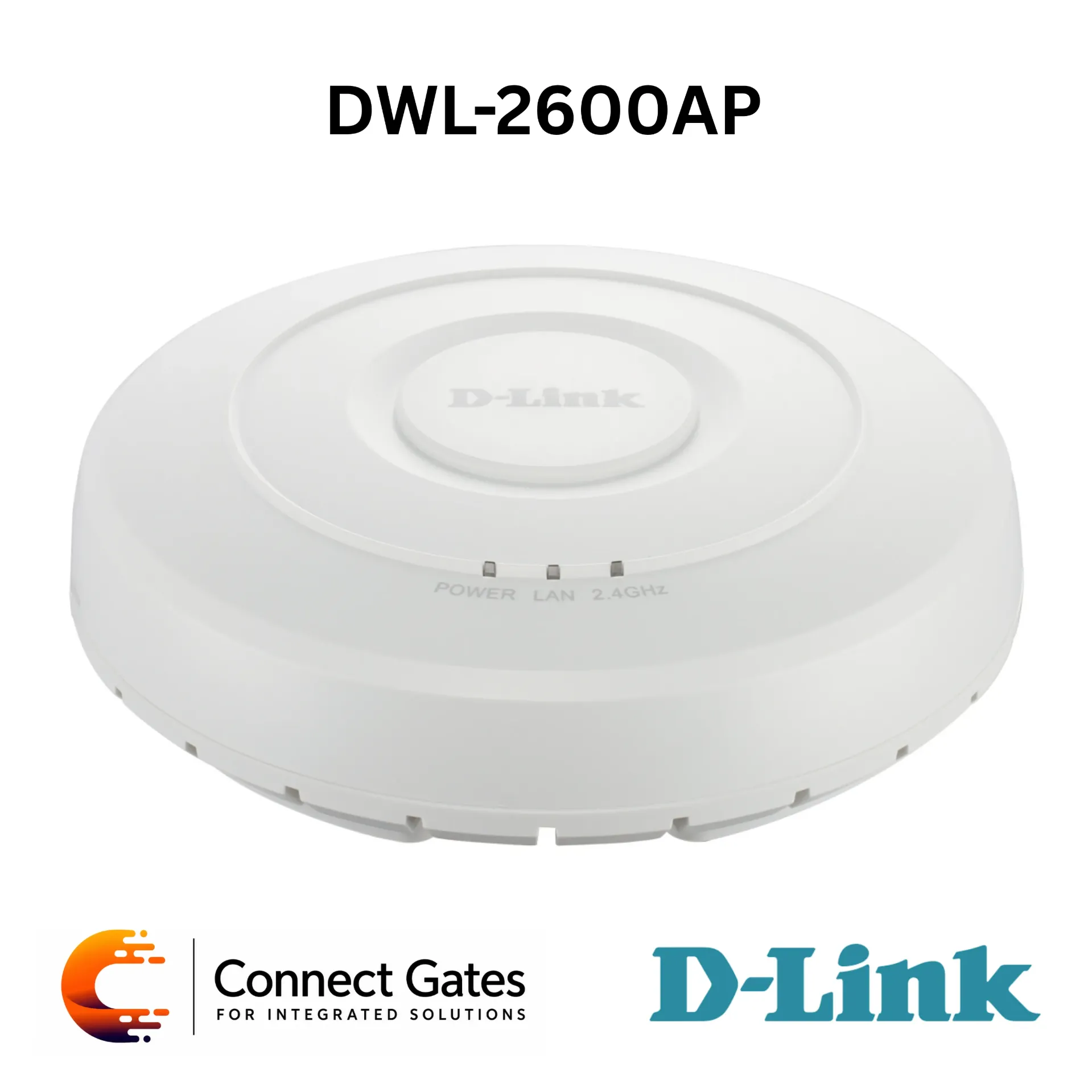 D-Link DWL-2600AP – Unified N Single-Band PoE Access Point with 300Mbps 2.4GHz Wi-Fi, 10/100 PoE LAN, AP Clustering, 16 SSIDs & Unified Management Support