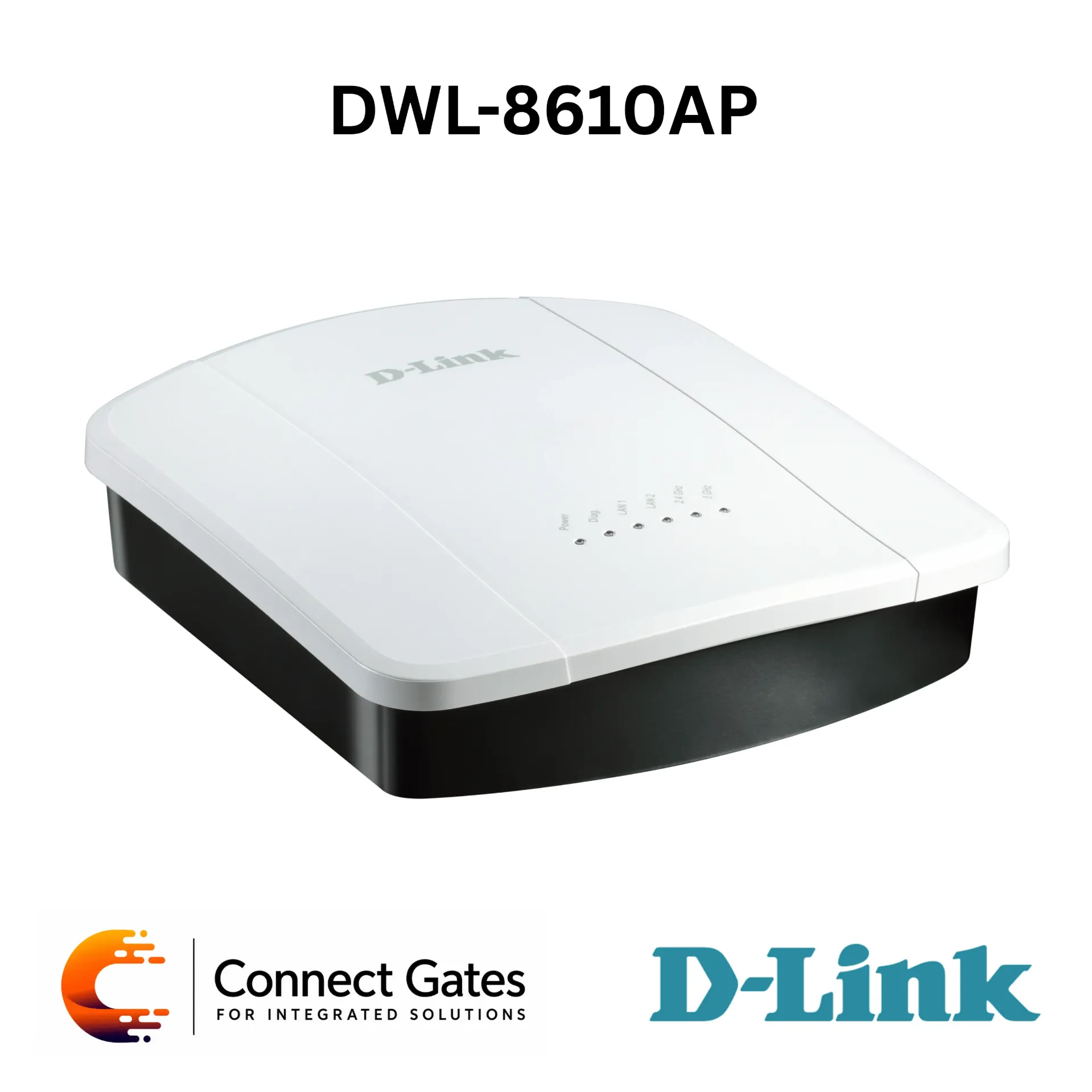 [DWL-8610AP] D-Link DWL-8610AP – Dual-Band 802.11n/ac Unified Wireless Access Point with 3×3 Wi-Fi, Beamforming, Dual Gigabit LAN, 802.3at PoE, 16 SSIDs & Unified Controller Support