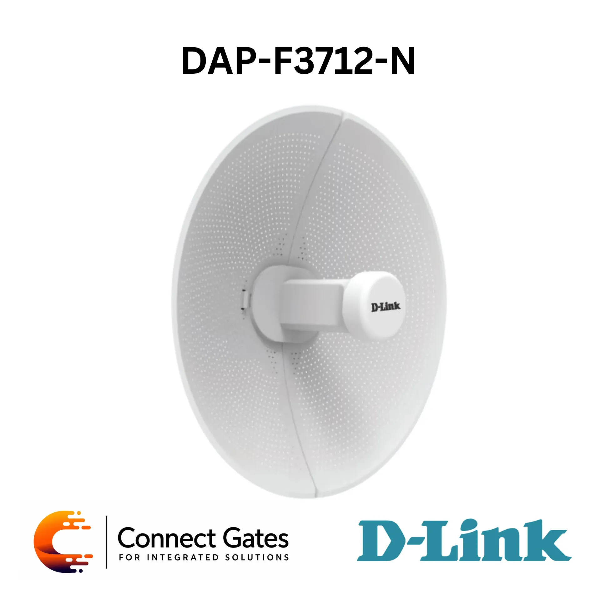 D-Link DAP-F3712-N – 802.11a/n/ac Outdoor Wireless Bridge with 867Mbps 5GHz, 23dBi Directional Antenna, TDMA+, 2×2 MIMO, IP67 Housing, PoE+ & Up to 20km Transmission