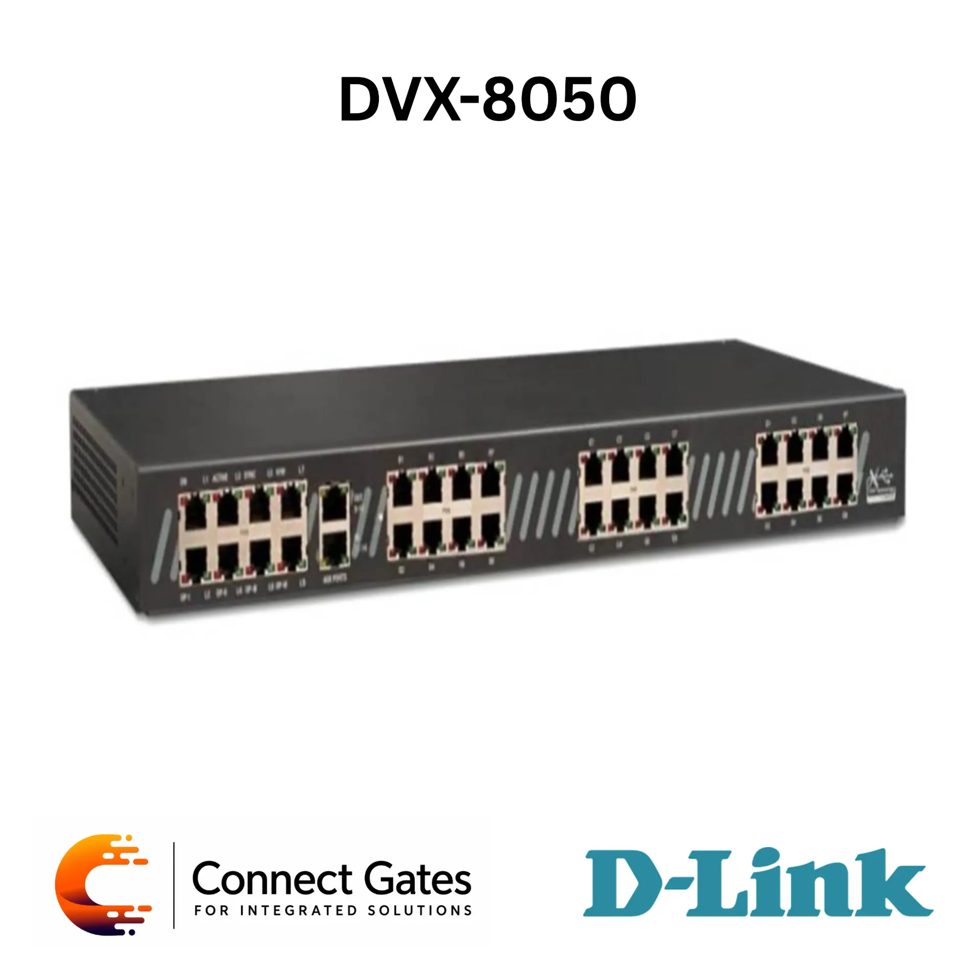 [DVX-8050] D-Link DVX-8050 – XStack USB Channel Bank Gateway for DVX-9000 PBX Systems with Modular Telephony Ports & Redundancy Support
