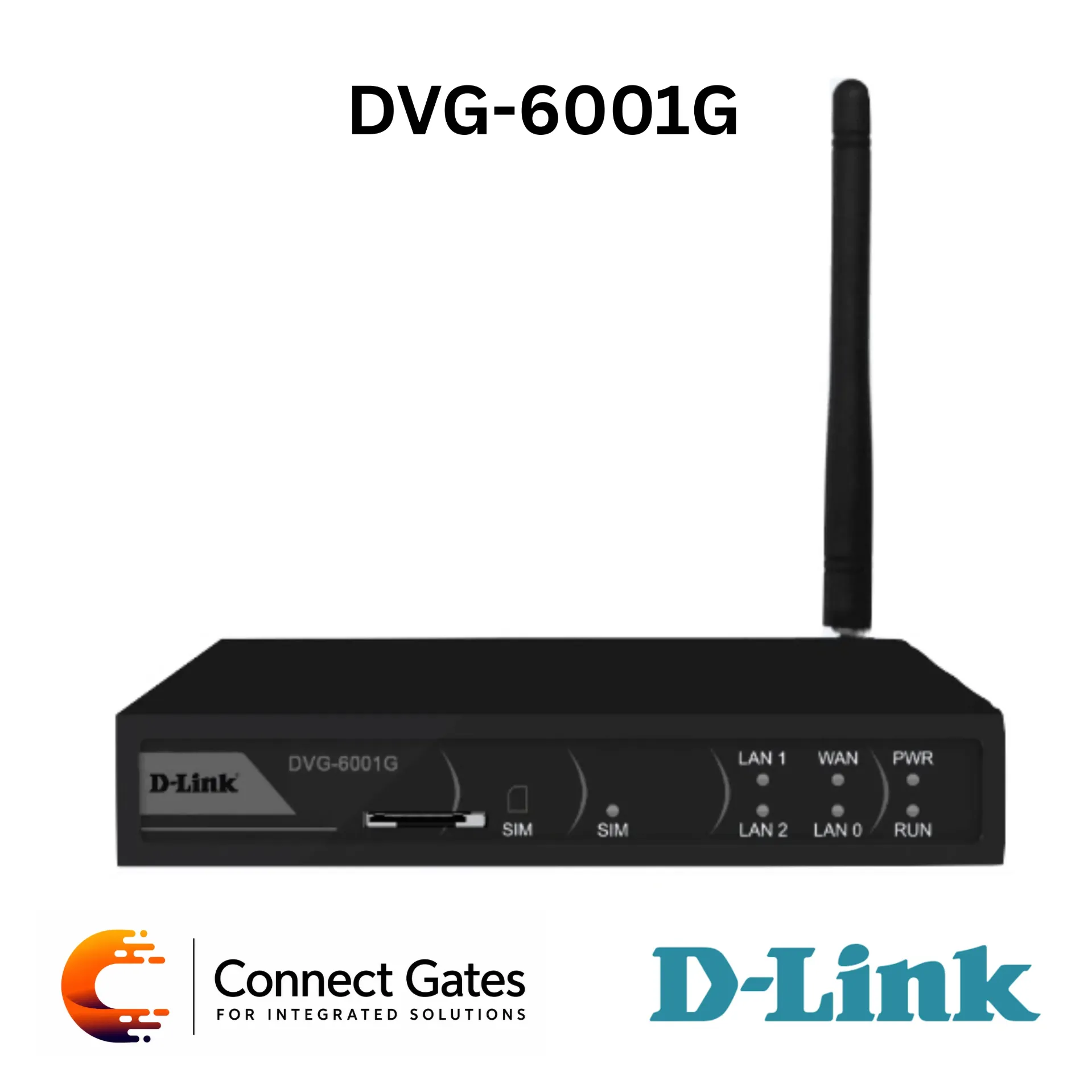 D-Link DVG-6001G – 1-Channel GSM/WCDMA VoIP Gateway with SIP Trunk, SMS/USSD, Hotline & 4 Ethernet Ports