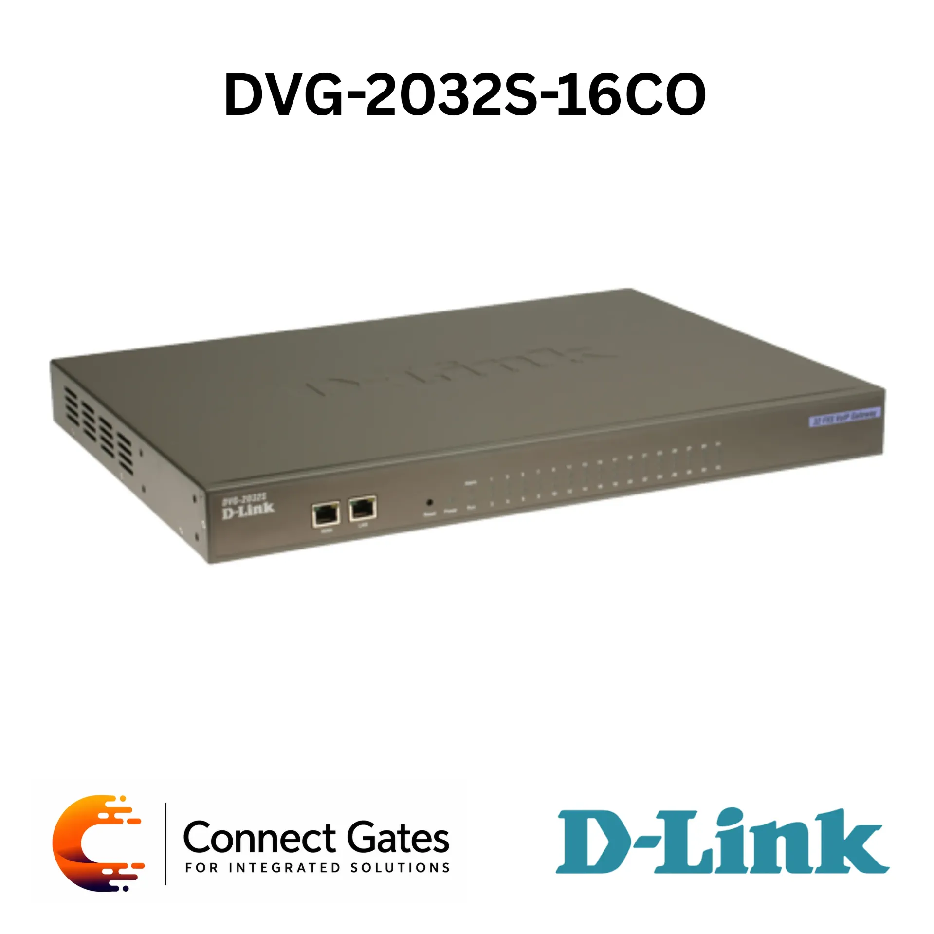 [DVG-2032S-16CO] D-Link DVG-2032S-16CO – 32-Port VoIP Station Gateway with Dual 16 FXS Ports, SIP, QoS, T.38 Fax & Web/IVR Management