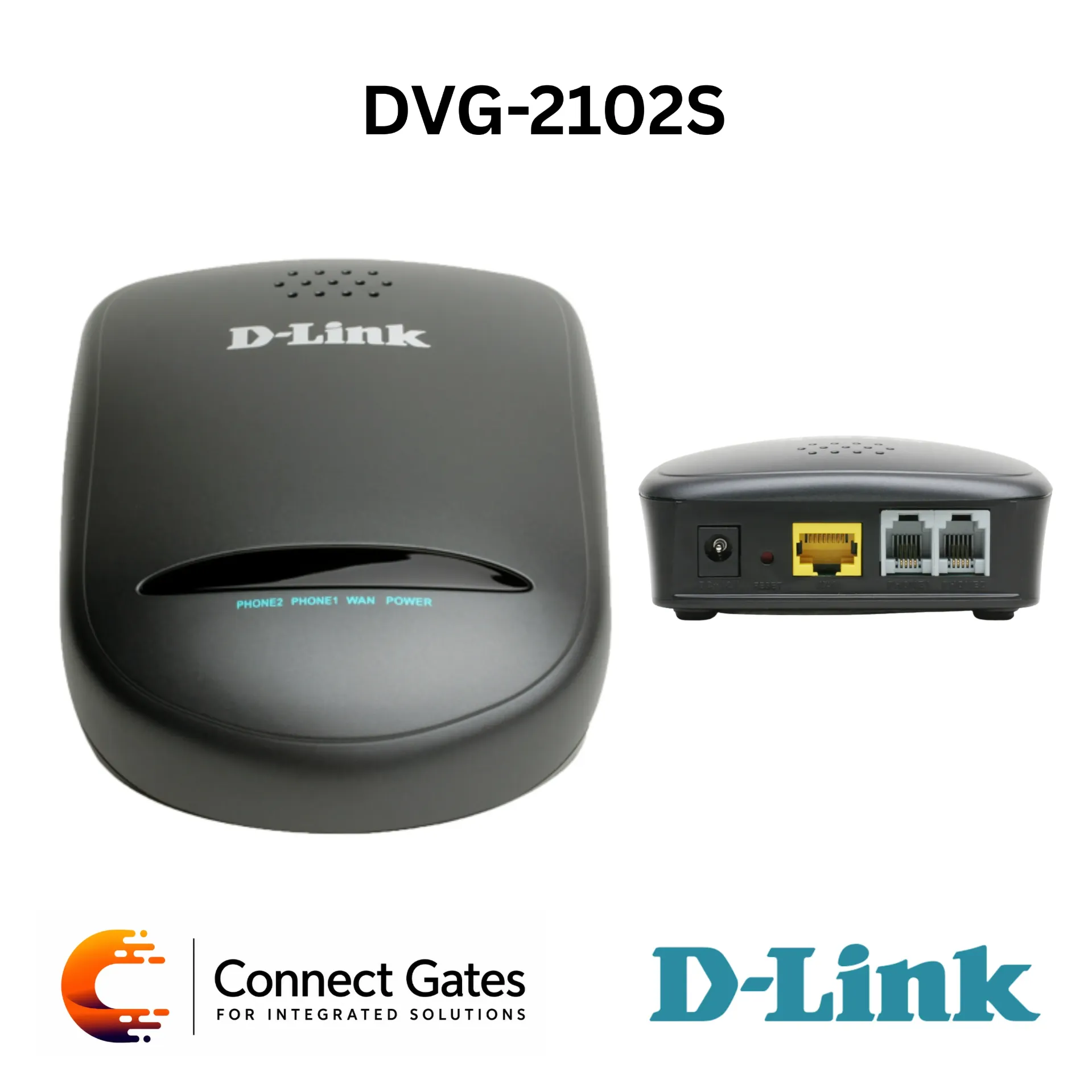 D-Link DVG-2102S – 2-Port VoIP Telephone Adapter with 2 FXS Ports, QoS, Voice VLAN, T.38 Fax & IVR Configuration