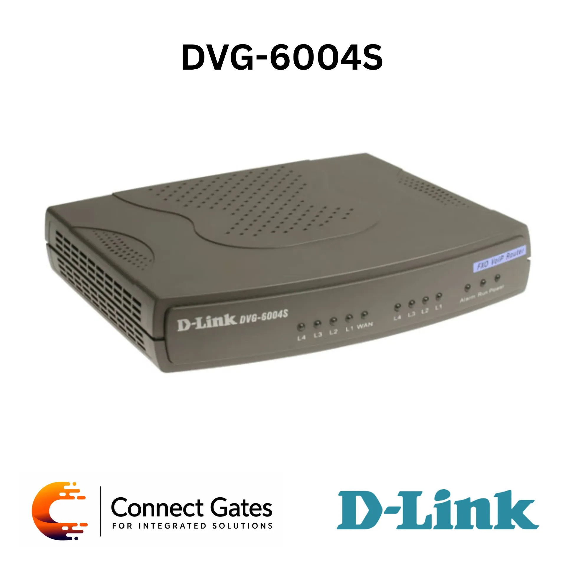 D-Link DVG-6004S – 4-Port FXO VoIP Trunk Gateway with SIP, 4 LAN Ports, QoS, T.38 Fax, NAT Router & Firewall