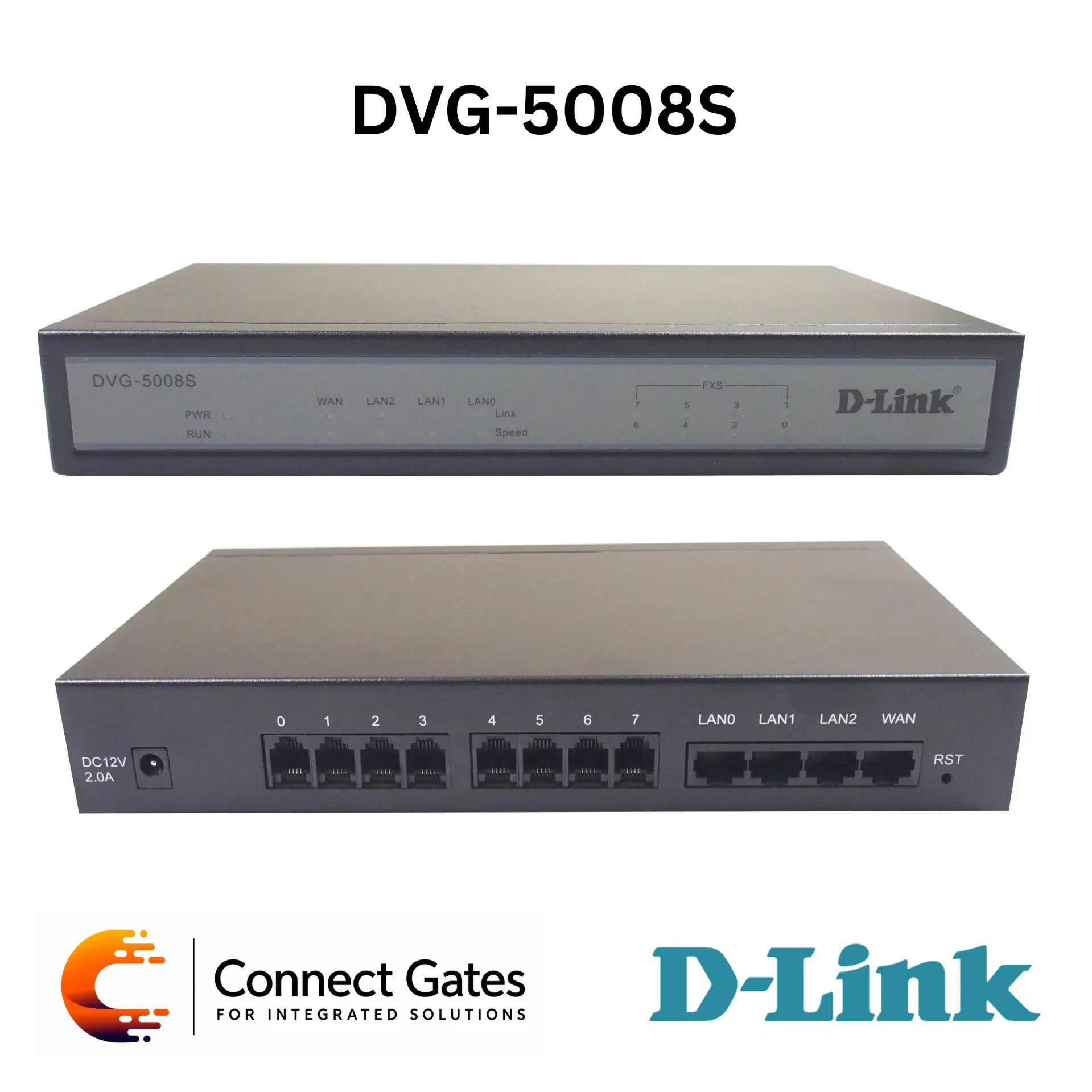 D-Link DVG-5008S – 8-Port FXS VoIP Station Gateway with SIP, IPv4/IPv6, VLAN, Firewall, T.38 Fax & Auto Provisioning