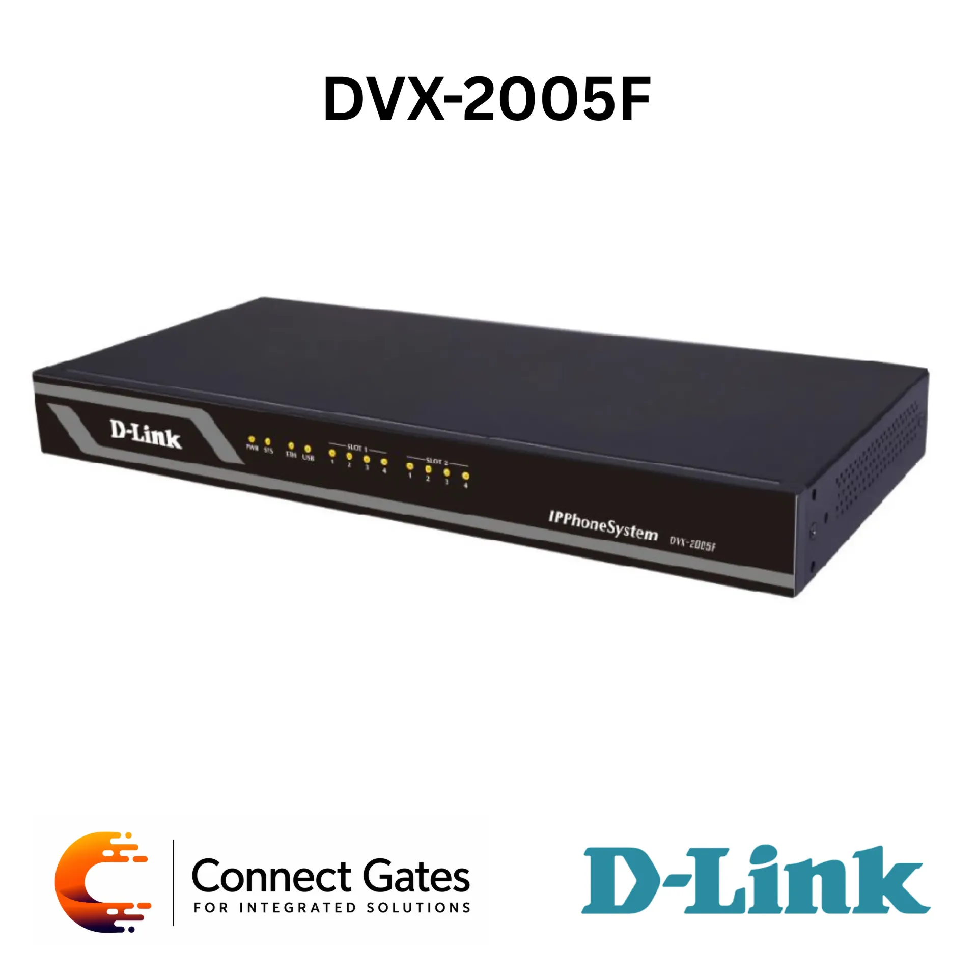 D-Link DVX-2005F – IP PBX System with 100 Extensions, 30 Concurrent Calls, Built-in 4 FXO Ports, SIP/IAX Trunks & Auto Attendant