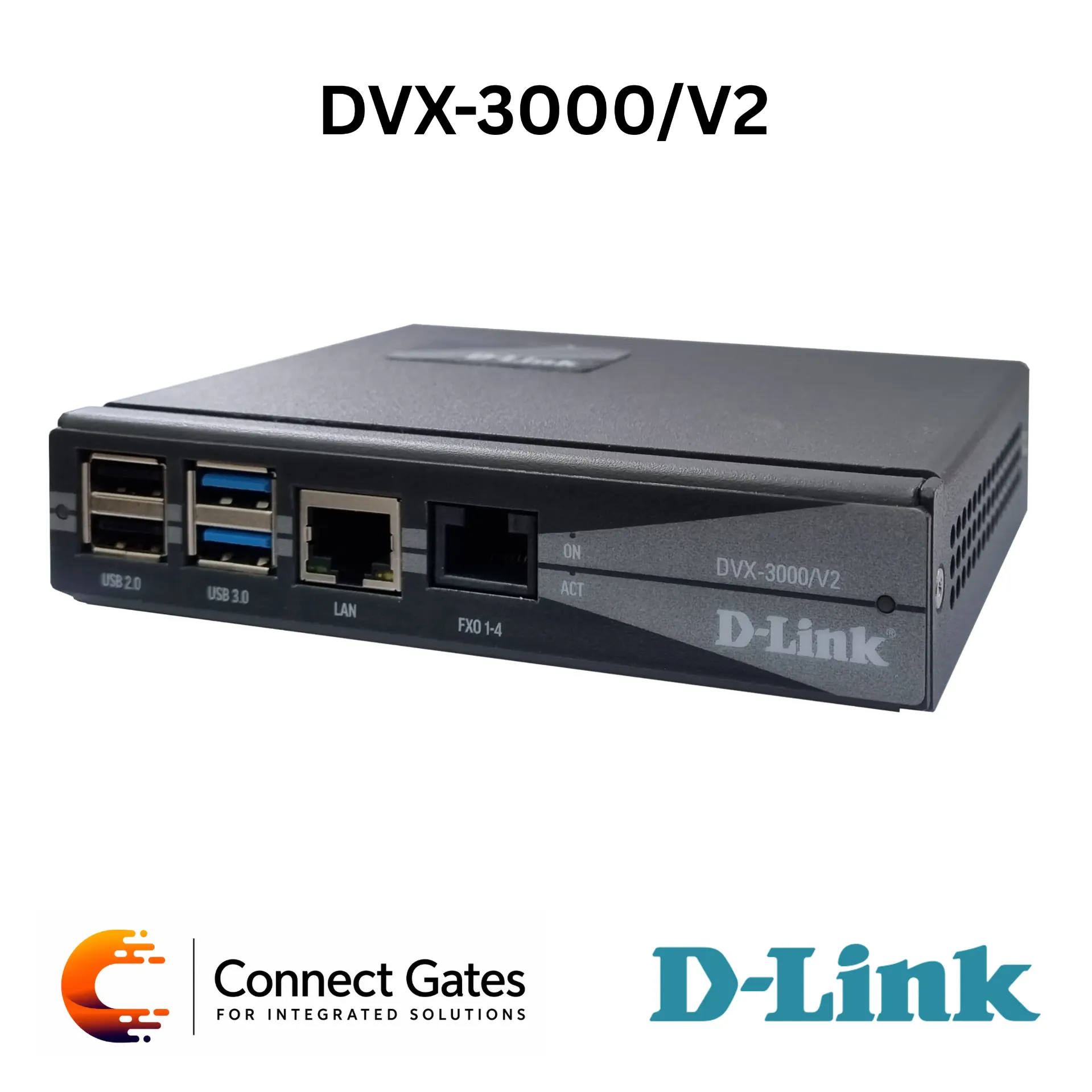 [DVX-3000/V2] D-Link DVX-3000/V2 – IP Telephony System with EasyVOIZ, Up to 200 Concurrent Calls, 50–500 SIP Users, Call Center & Unified Communications