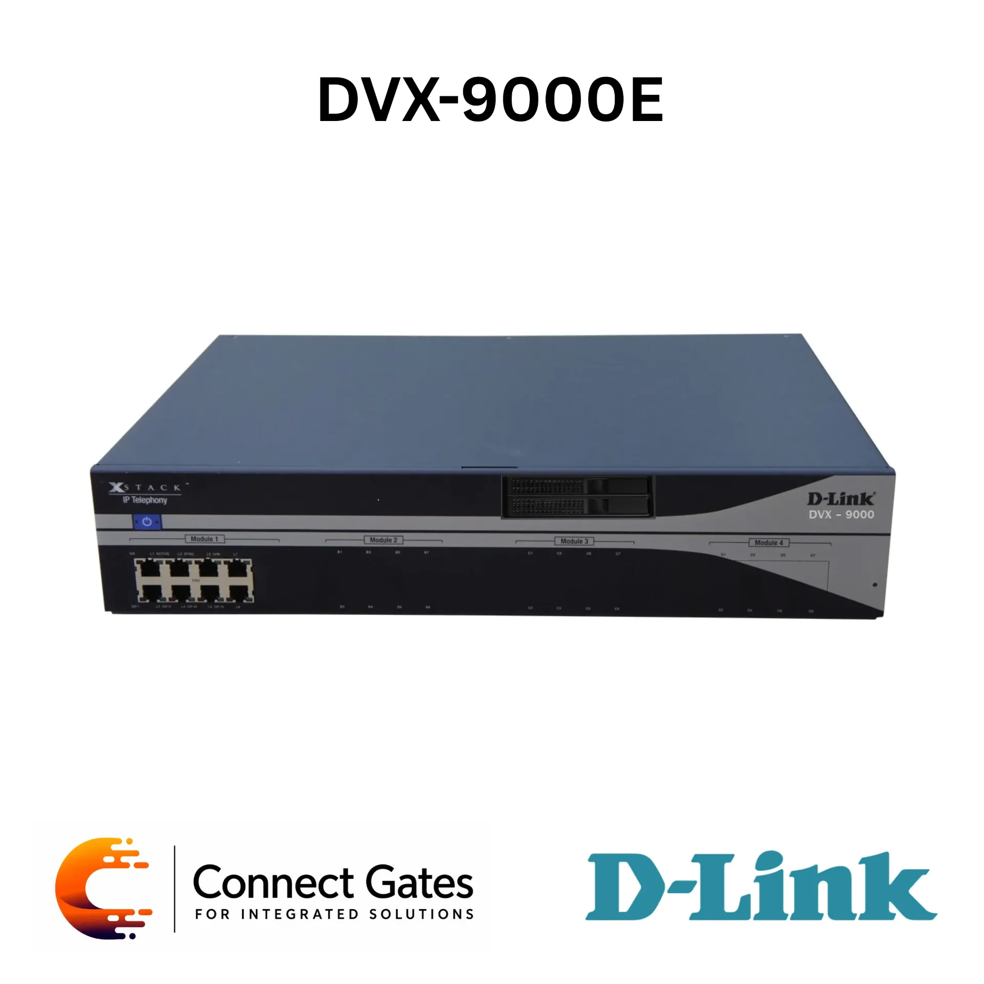 [DVX-9000E] D-Link DVX-9000E – Enterprise-Grade IP Telephony System with 880 Concurrent Calls, PRI/Analog Expansion, Hot-Swappable Storage & EasyVOIZ