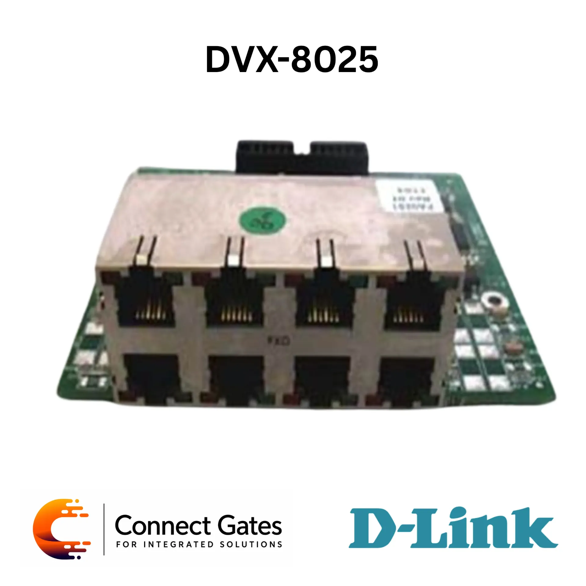 D-Link DVX-8025 – 8-Port FXS Module for DVX IP PBX Systems with RJ11 Extension Ports, Caller ID, MWI & 1,500V Surge Protection