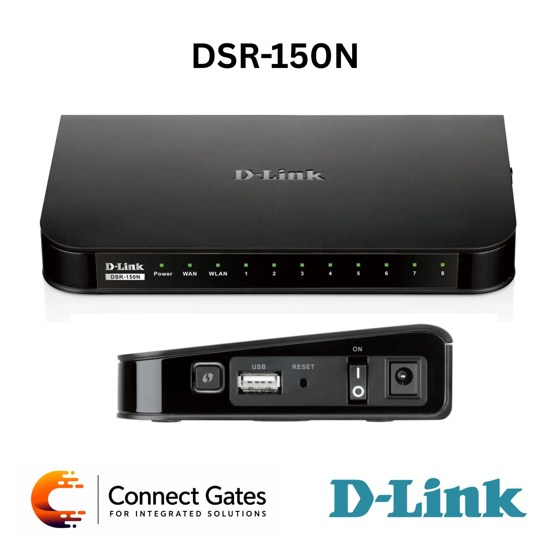 [DSR-150N] D-Link DSR-150N – Unified Wireless N Services Router with 1 WAN, 8 LAN Ports, VPN, Firewall & 802.11n Wi-Fi