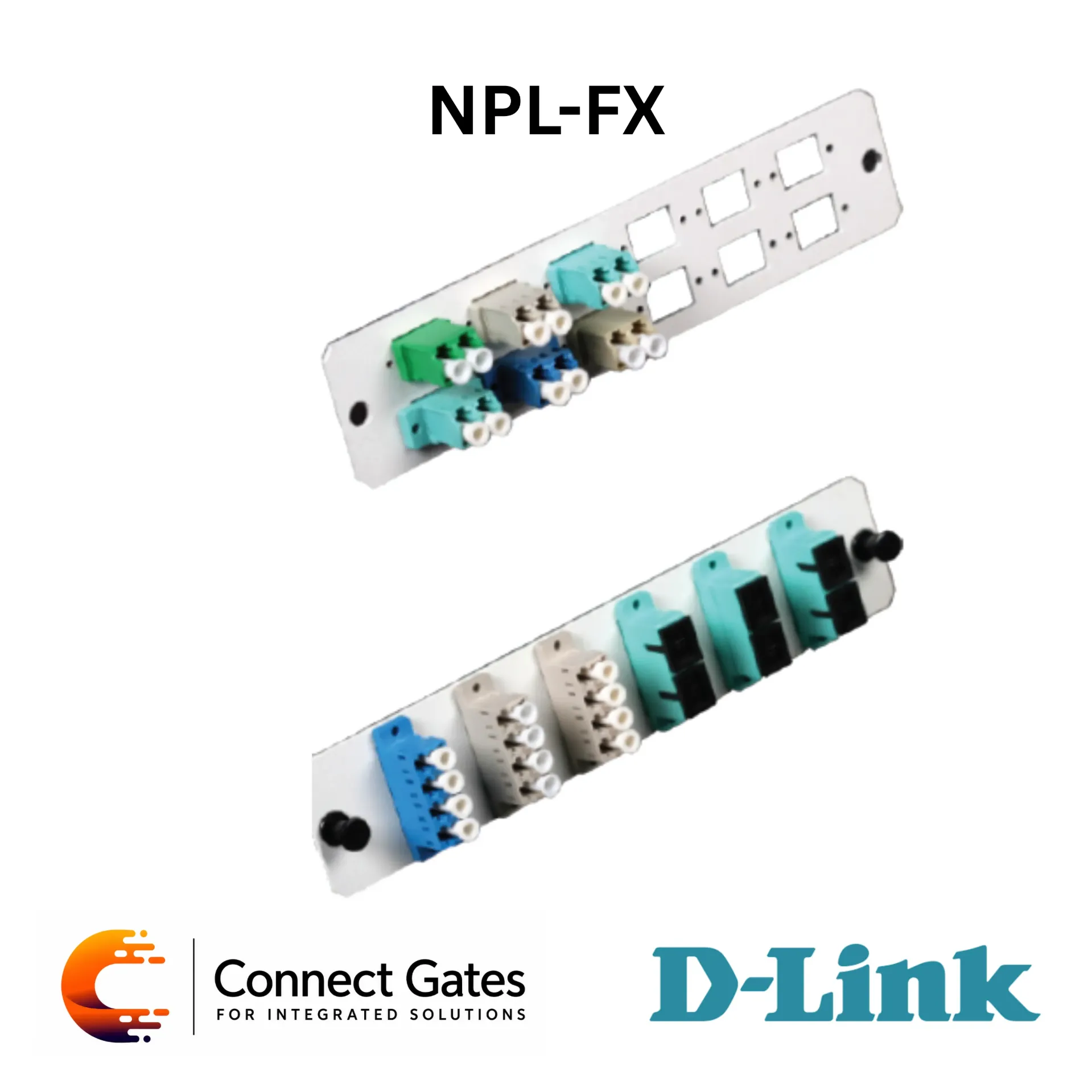 [NPL-FX] D-Link NPL-FX – Blank Fiber Adapter Panel with FC/LC/SC/ST Adapter Support, Simplex/Duplex Connectivity & Cold Rolled Steel Design