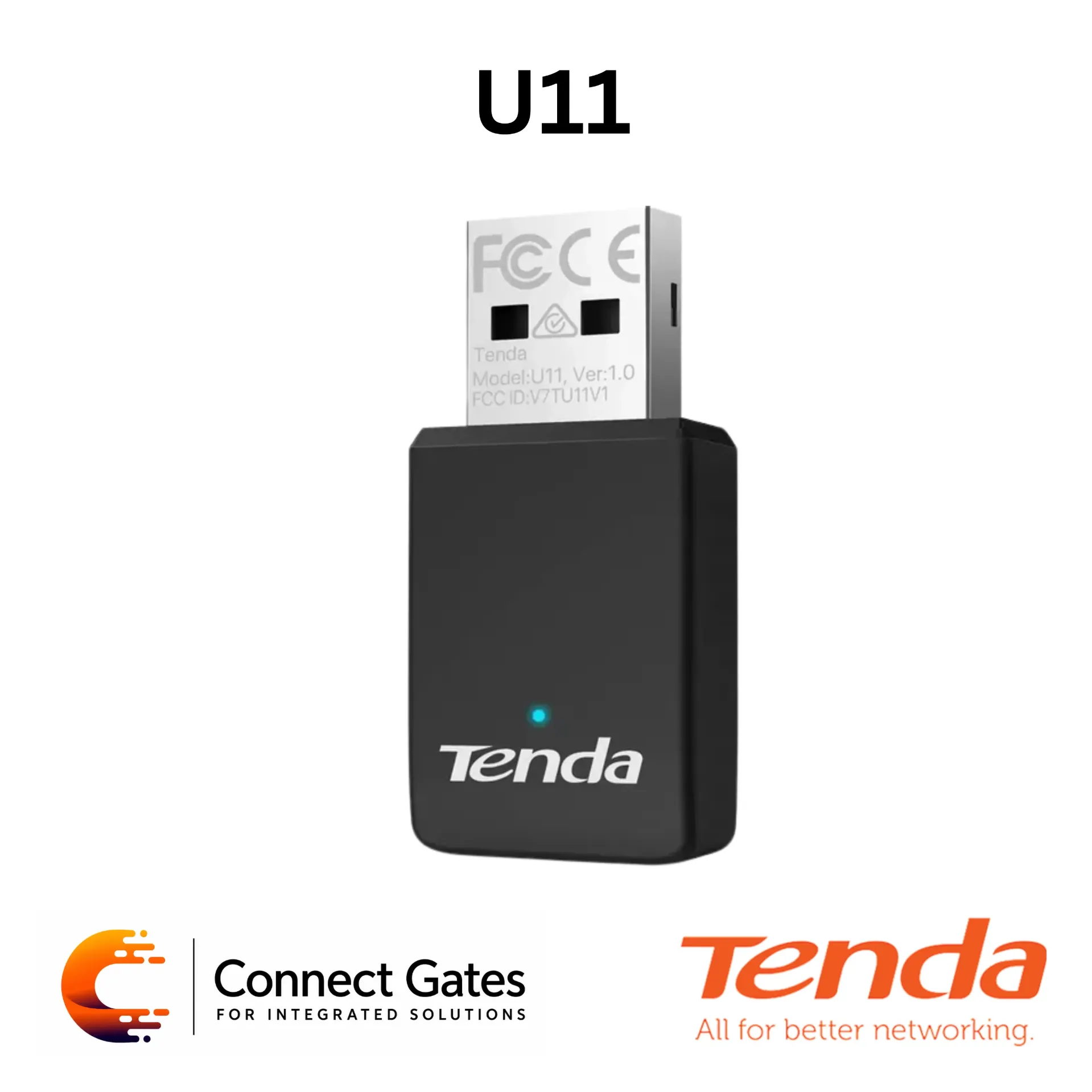 [U11 – AX900] Tenda U11 – AX900 Wi-Fi 6 Wireless USB Adapter with Dual-Band, USB 2.0, Auto-Install Driver & AP Mode