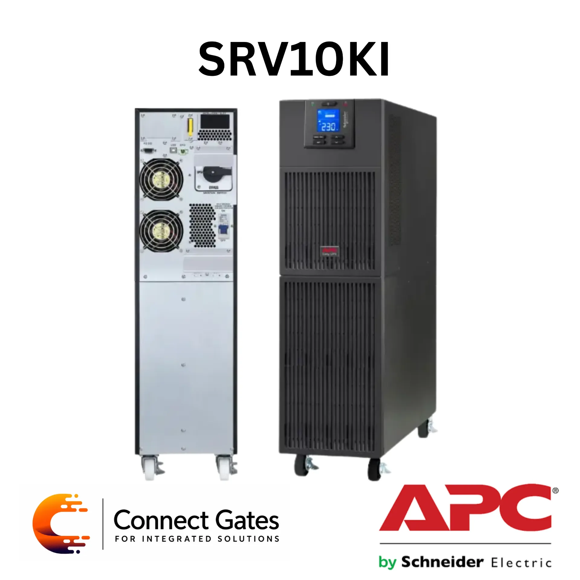 [SRV10KI] APC SRV10KI – Easy UPS On-Line 10kVA / 10kW Tower UPS with LCD & Hard Wire Output