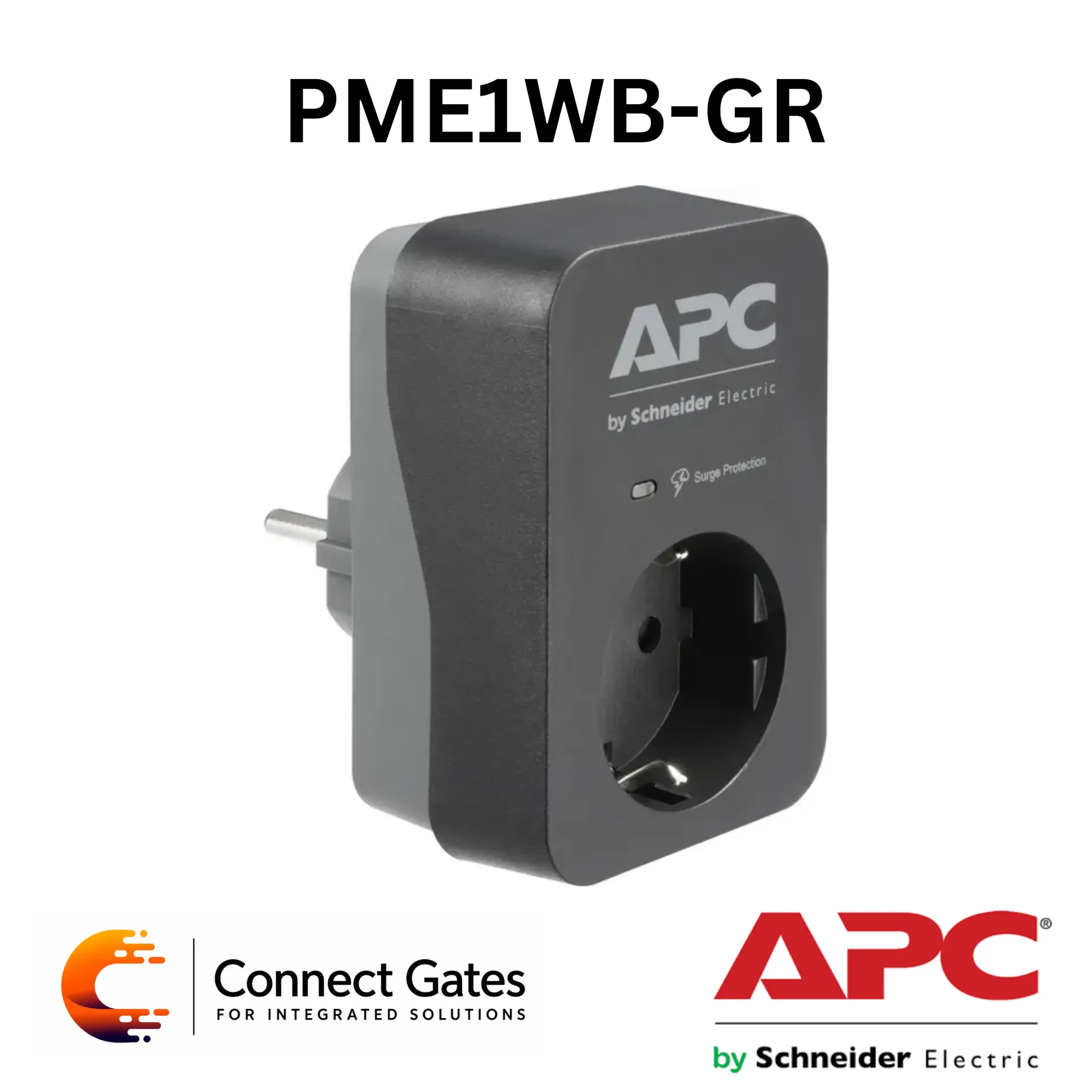 [PME1WB-GR] APC PME1WB-GR – Essential SurgeArrest 1-Outlet 230V Schuko Surge Protector