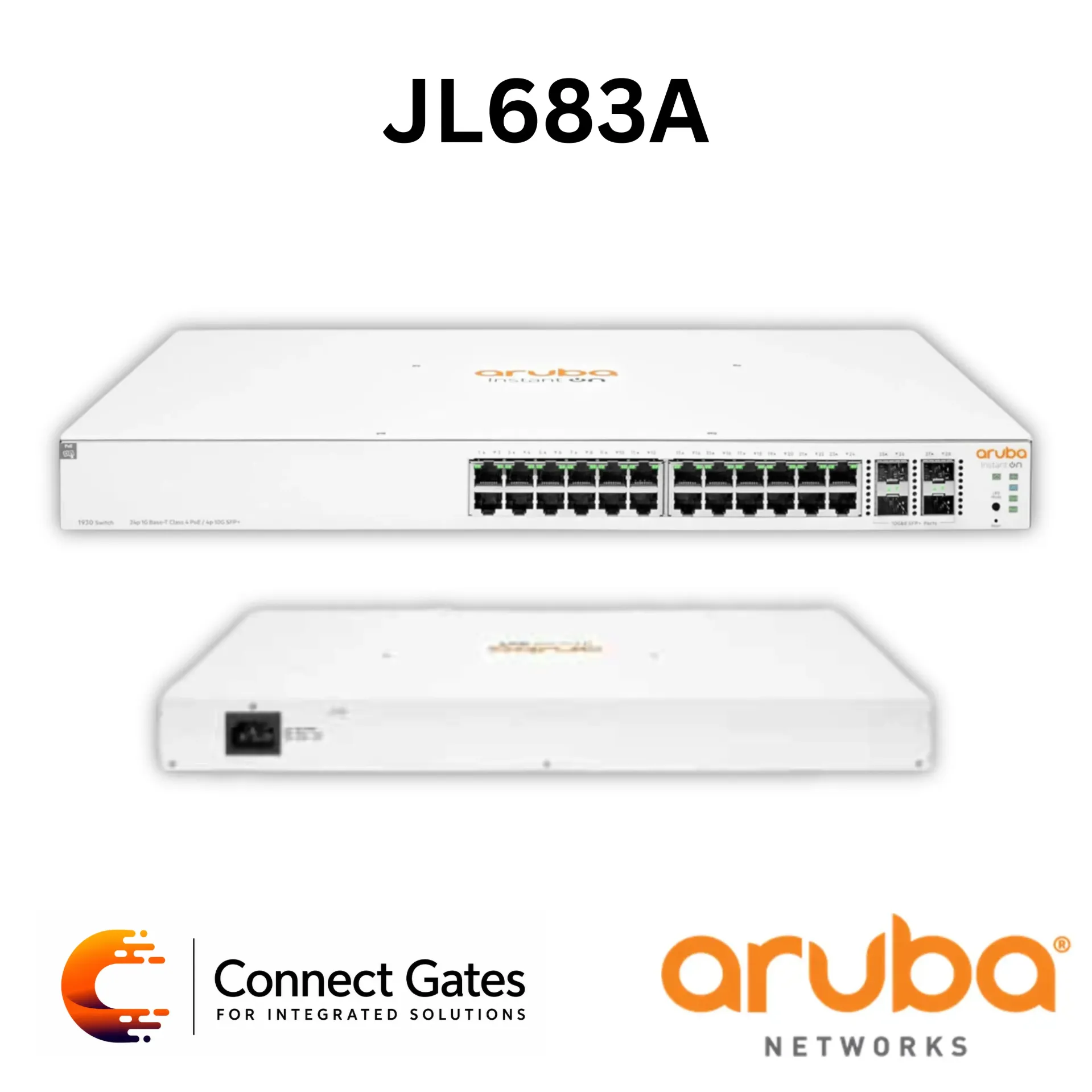 [JL683A] Aruba Instant On JL683A – 1930 24-Port Gigabit Smart Managed PoE Switch with 4 SFP/SFP+ Uplinks & 195W PoE Budget