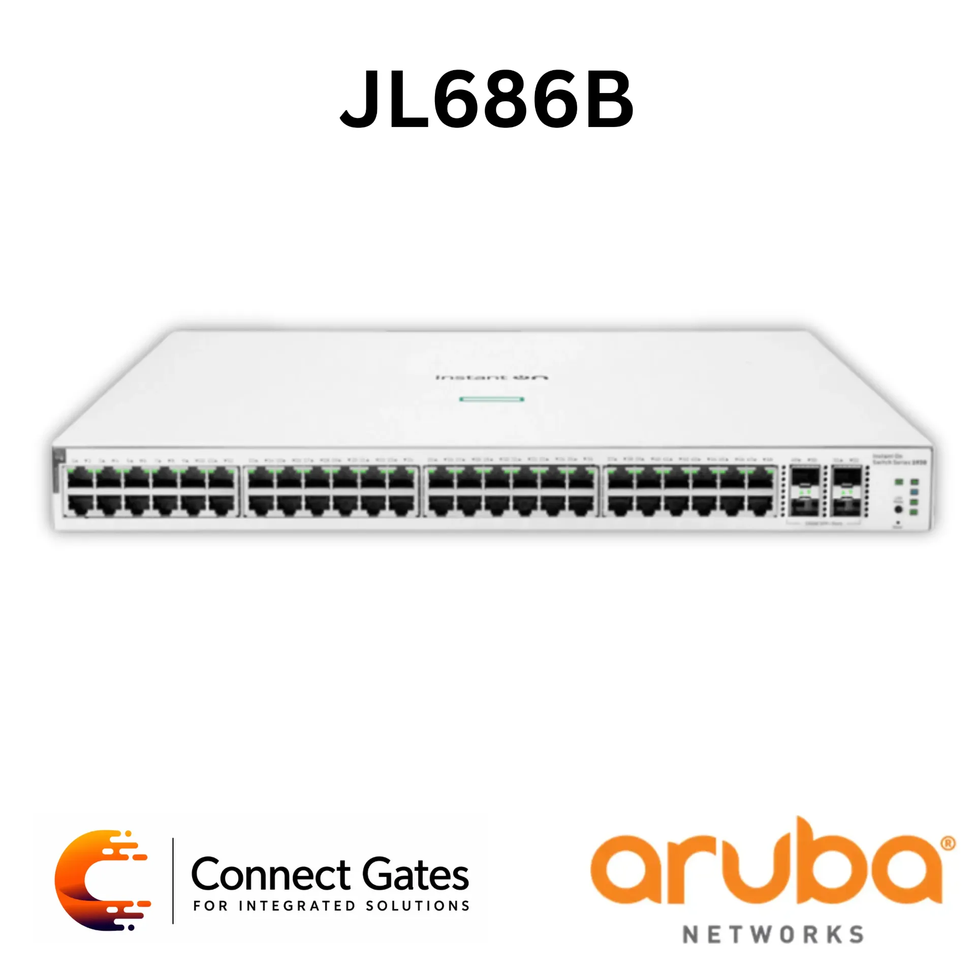 [JL686B] HPE Networking Instant On JL686B – 1930 48-Port Gigabit Smart Managed PoE Switch with 4 SFP/SFP+ Uplinks & 370W PoE Budget