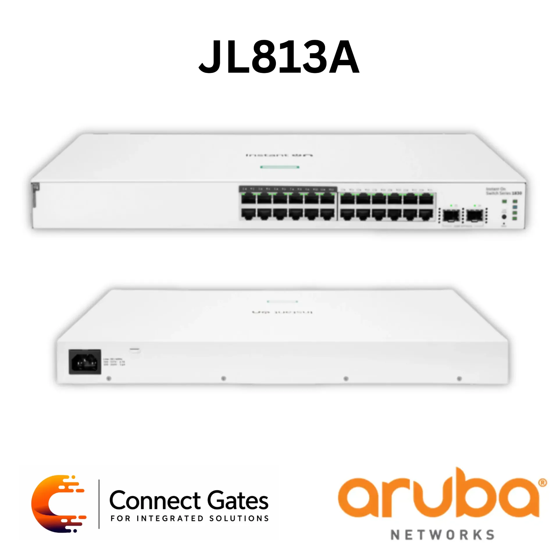 [JL813A] Aruba Instant On JL813A – 1830 24-Port Gigabit Smart Managed PoE Switch with 12 PoE Ports, 2 SFP Uplinks & 195W PoE Budget