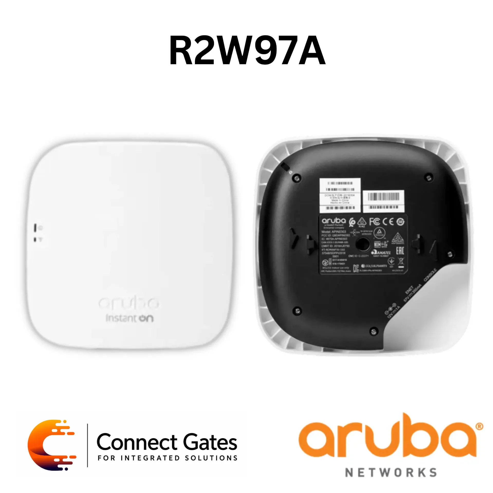 [R2W97A] Aruba Instant On R2W97A – AP11 Wi-Fi 5 802.11ac Wave 2 Dual-Band 2x2 Indoor Access Point