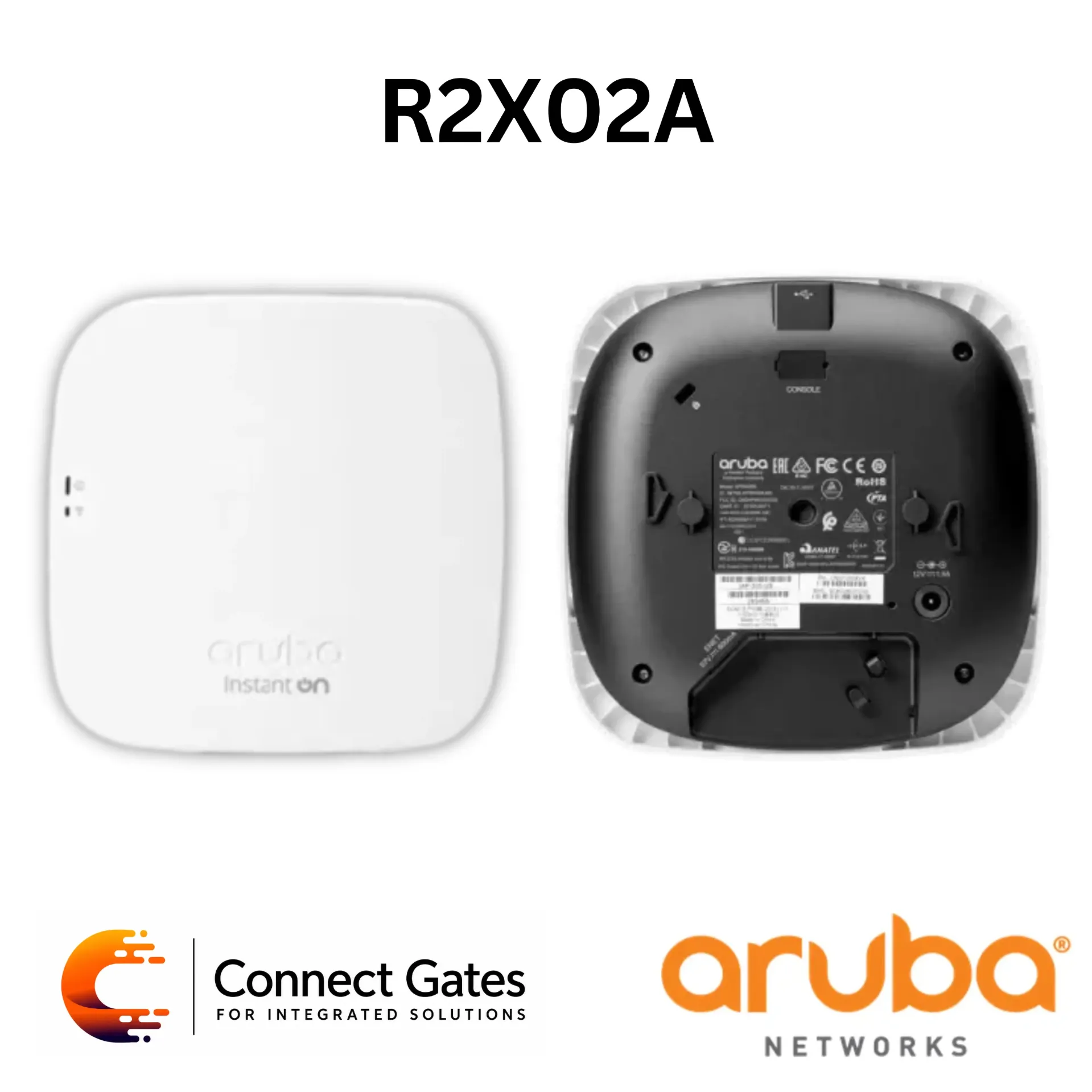 [R2X02A] Aruba Instant On R2X02A – AP12 Wi-Fi 5 802.11ac Wave 2 Dual-Band 3x3 Indoor Access Point